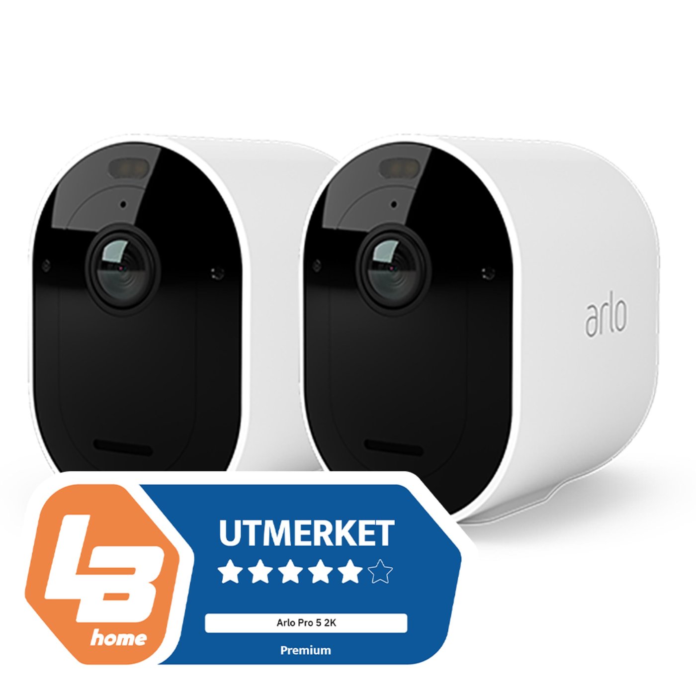 Arlo Pro 5 Spotlight Trådløs Overvåkningskamera 2-pakning