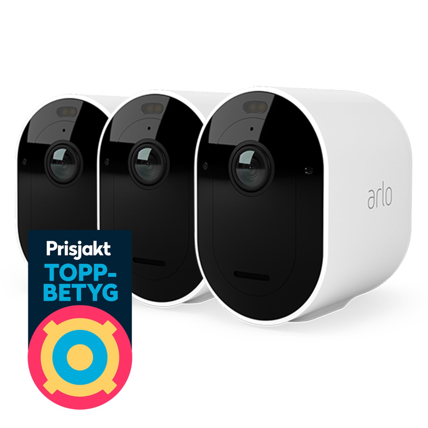 Arlo Pro 5 Trådlös Övervakningskamera Spotlight 3-pack