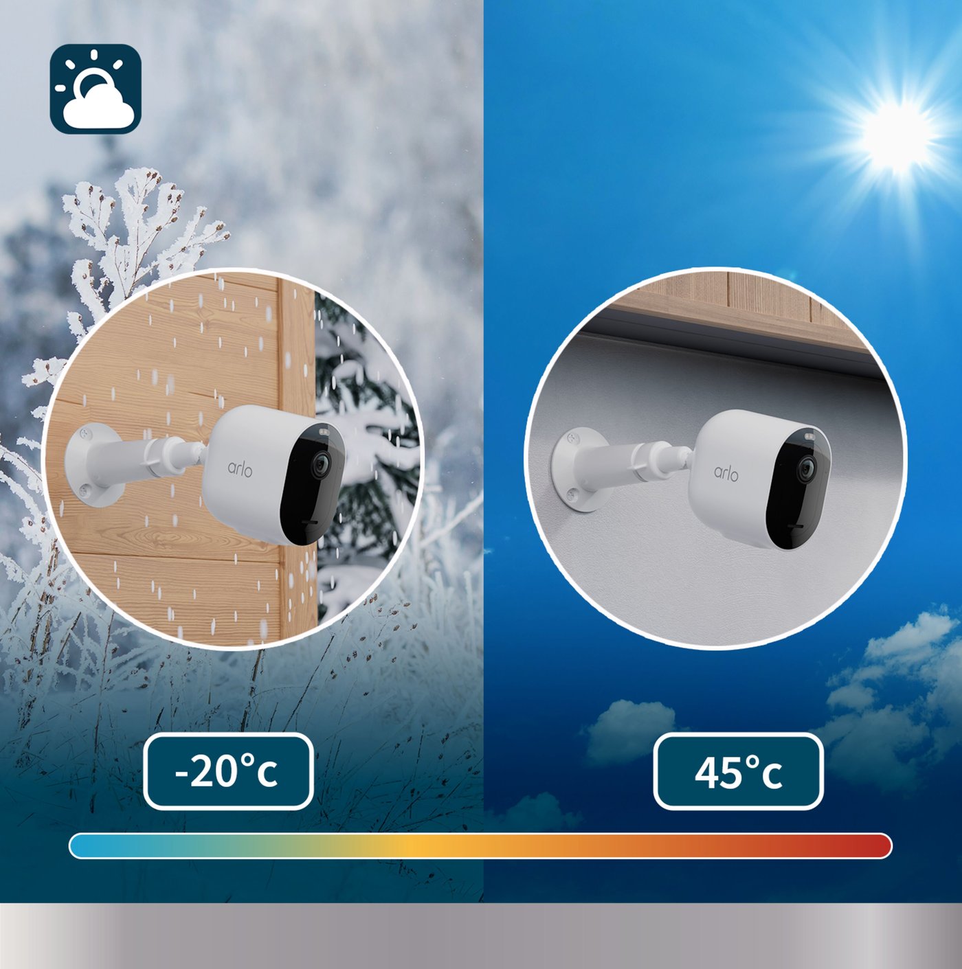 Arlo Pro 5 Spotlight Trådløs Overvåkningskamera 2-pakning
