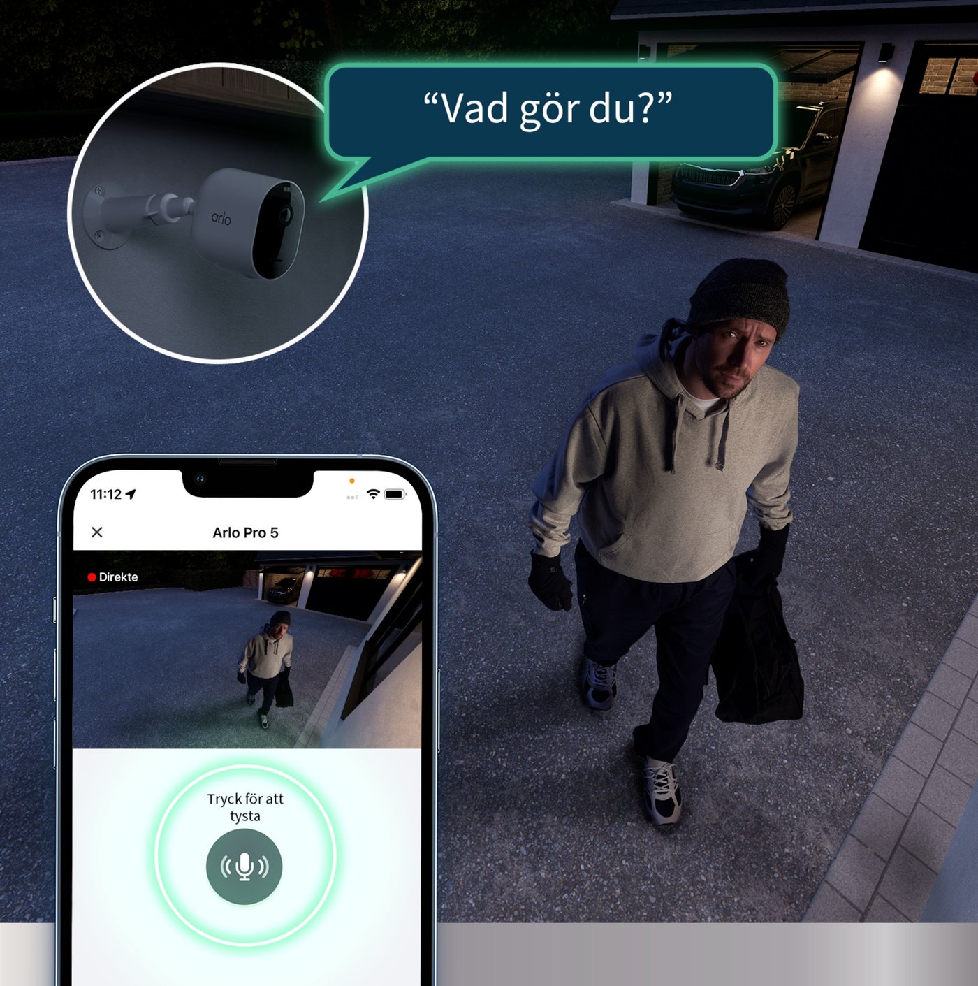 Arlo Pro 5 Spotlight Trådlös Övervakningskamera 2-pack
