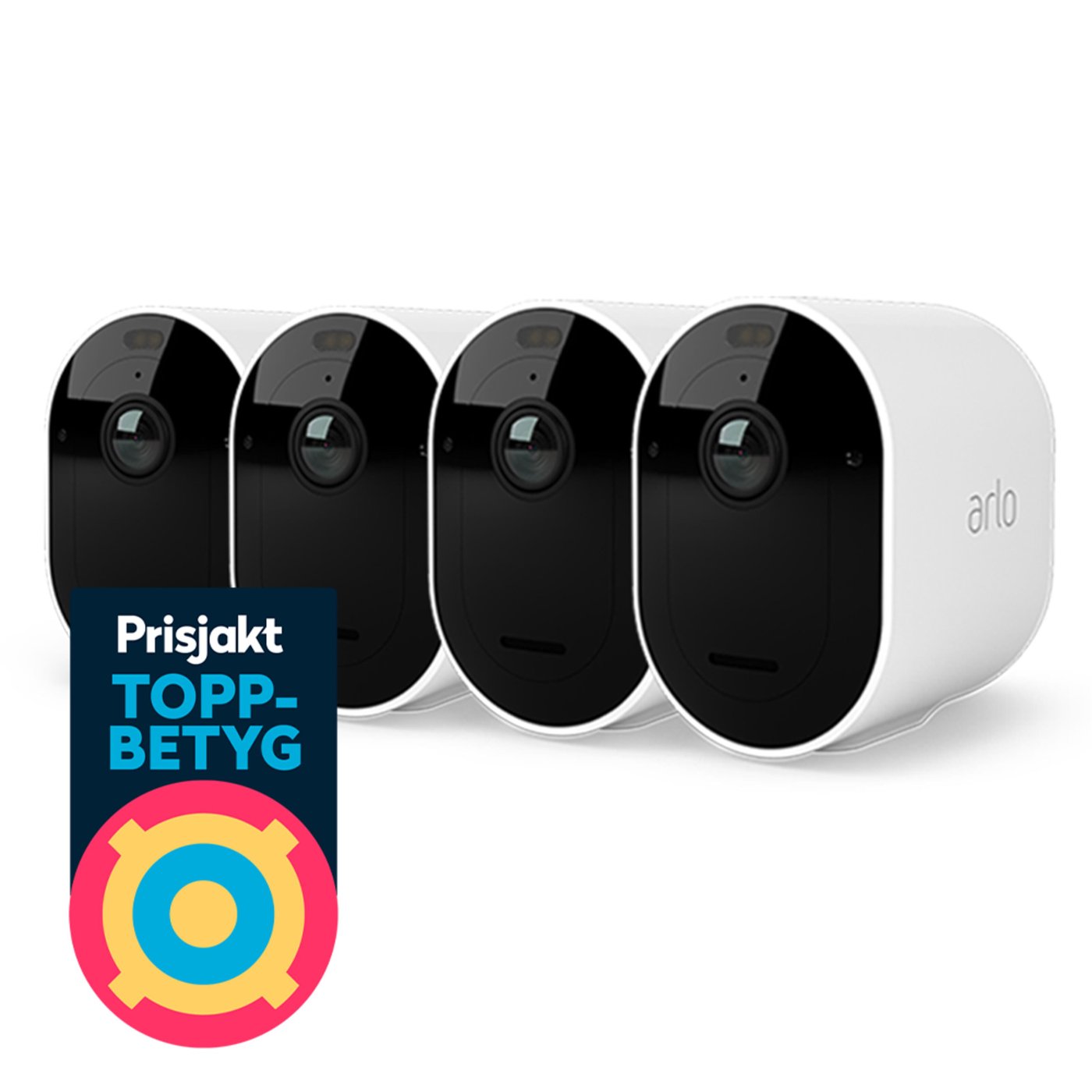 Arlo Pro 5 Spotlight Trådlös Övervakningskamera 4-pack