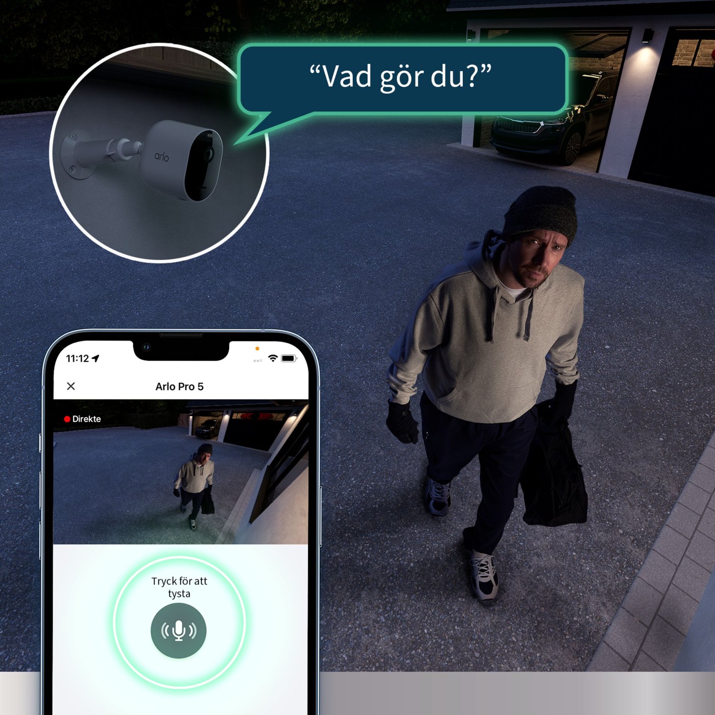 Arlo Pro 5 Spotlight Trådlös Övervakningskamera 4-pack