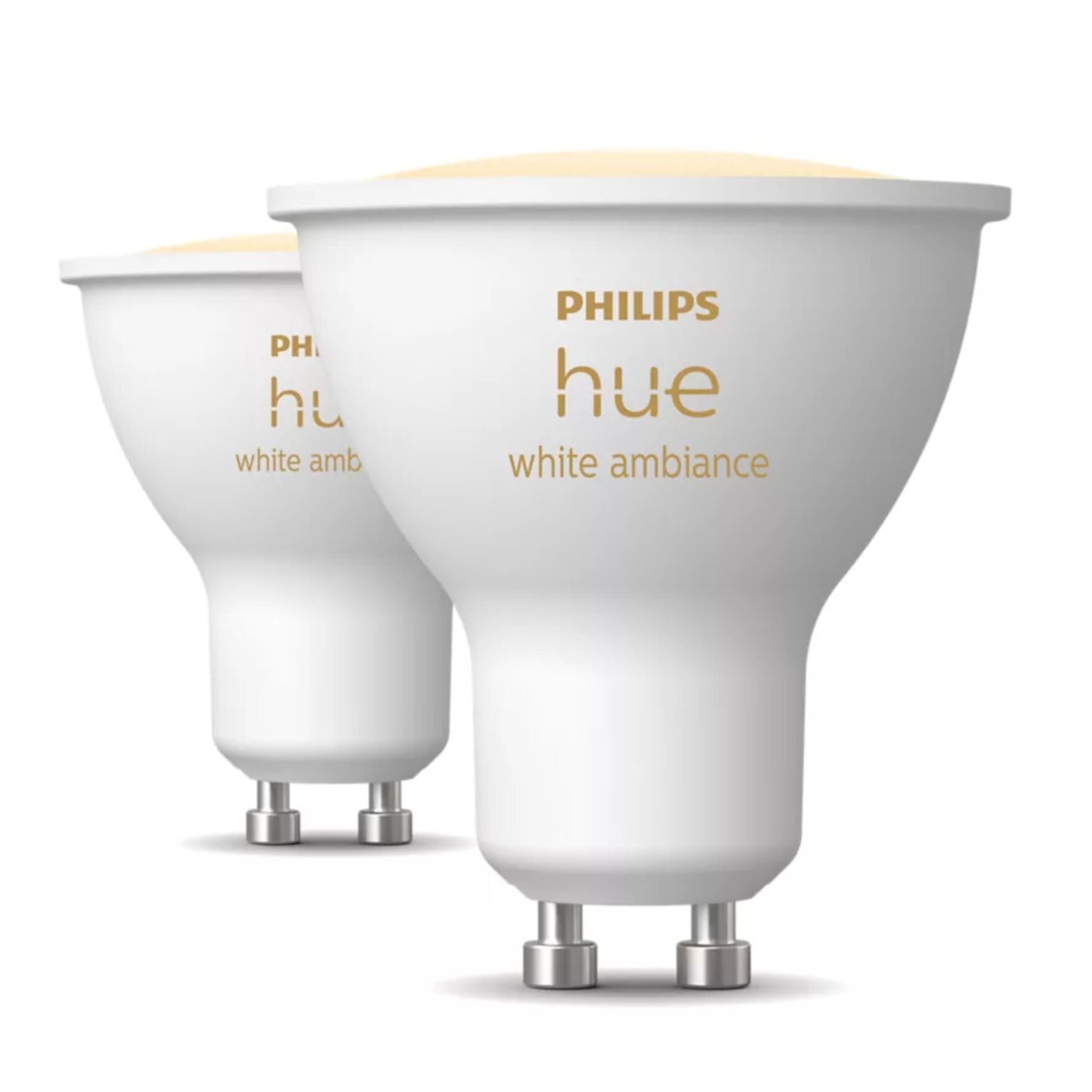 Philips Hue White Ambiance Smart LED-lampa GU10 400 lm 2-pack