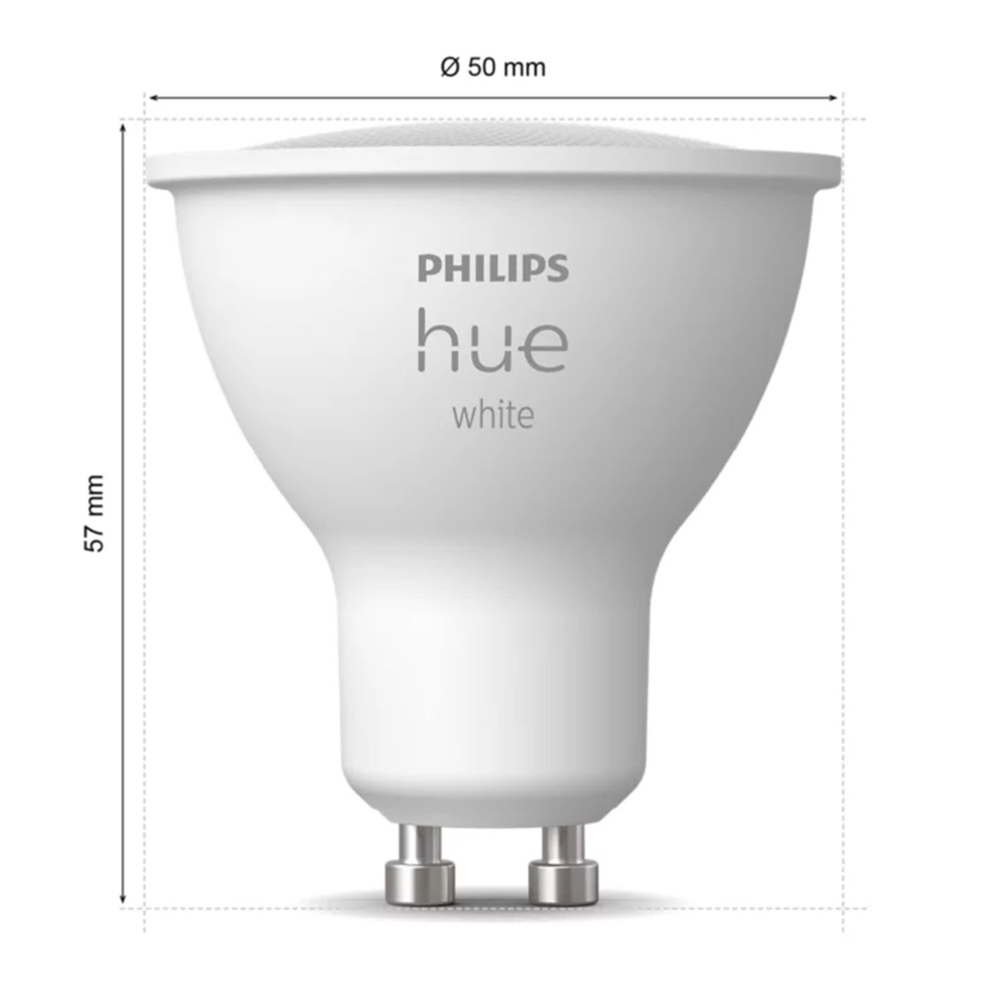 Philips Hue White Smart LED-lampa GU10 400 lm 1-pack