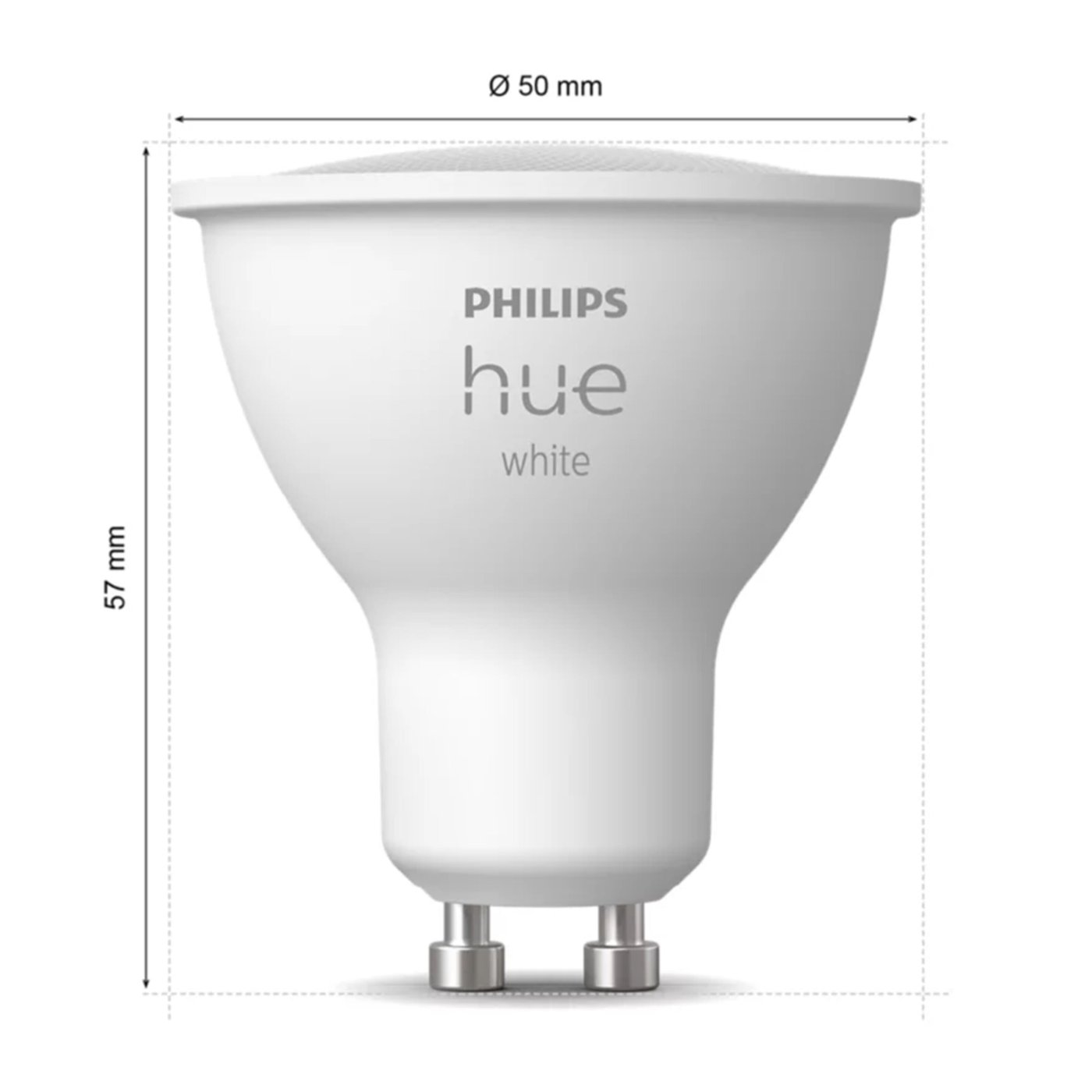 Philips Hue White Smart LED-lampa GU10 400 lm 2-pack