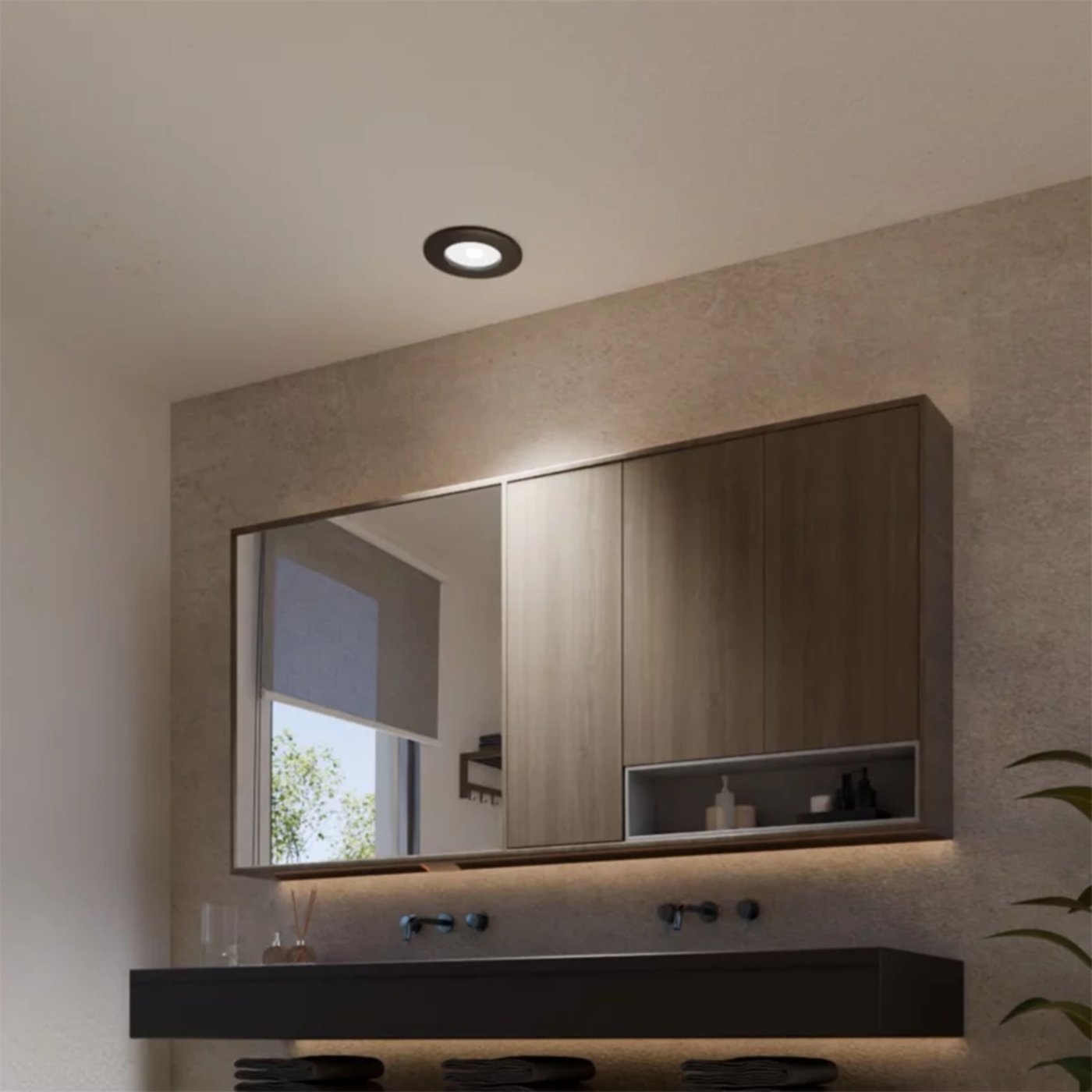 Philips Hue Slank innfelt belysning Ø170 mm Svart