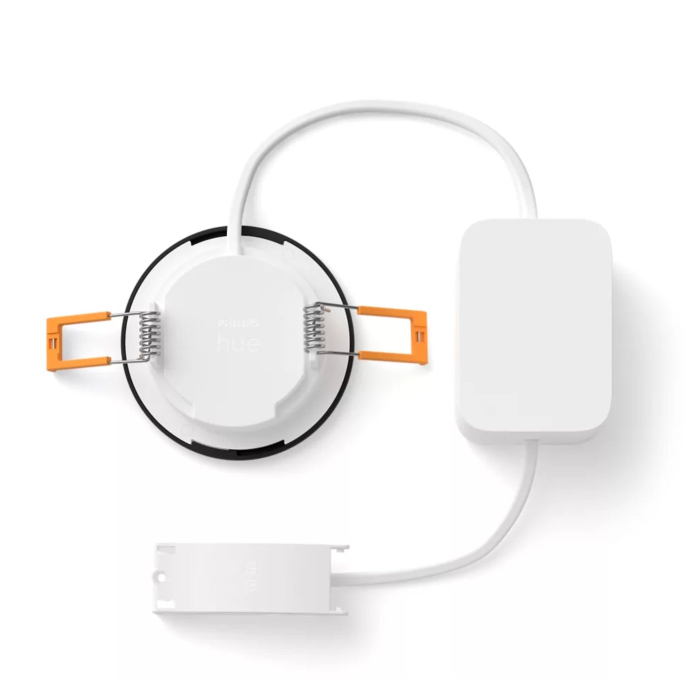 Philips Hue Slim infälld belysning Ø90 mm Svart