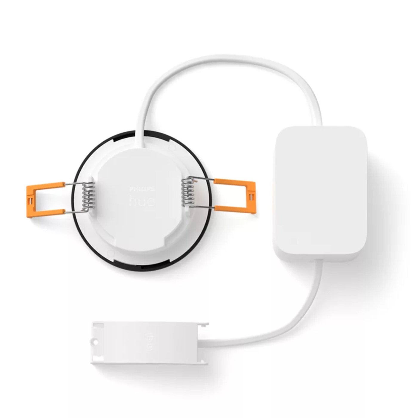 Philips Hue Slim infälld belysning Ø90 mm 3-pack Svart