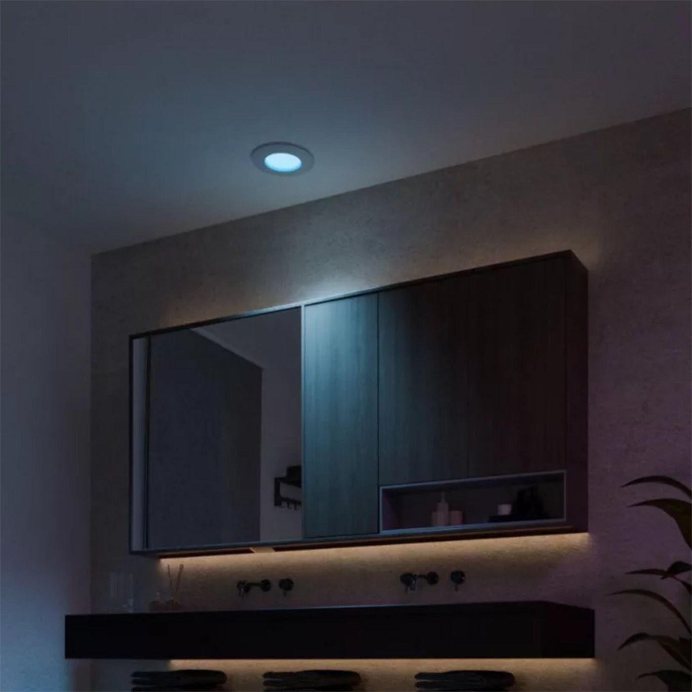 Philips Hue Slank innfelt belysning Ø90 mm Hvit