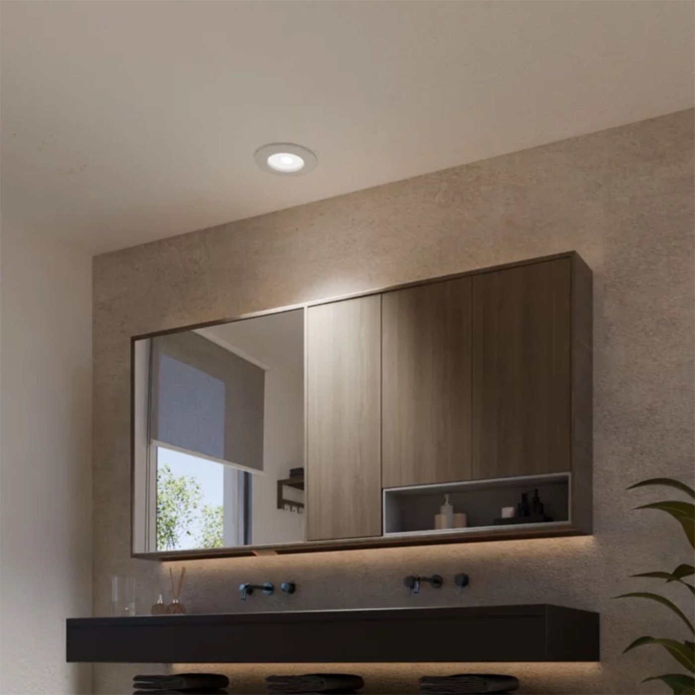 Philips Hue Slank innfelt belysning Ø90 mm Hvit