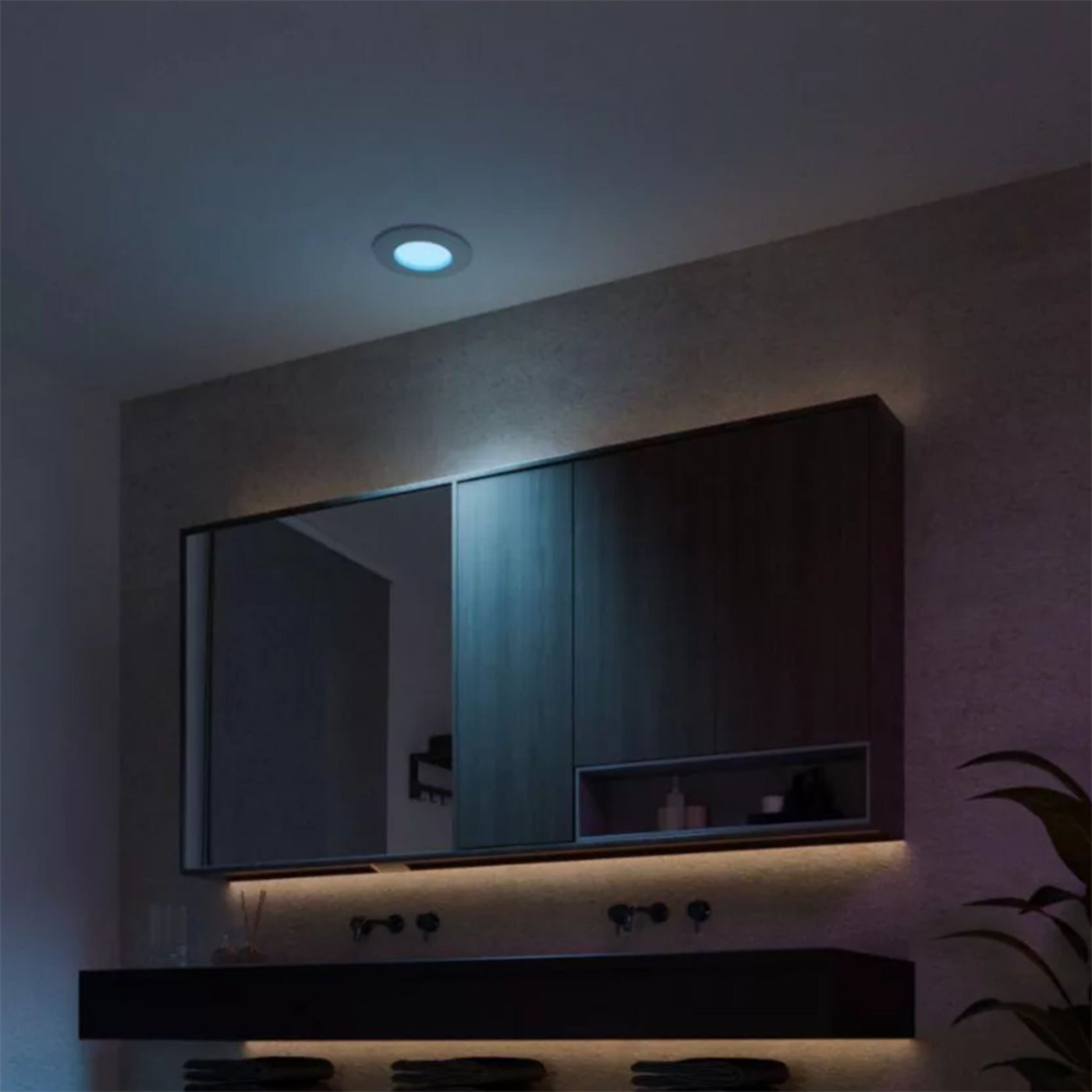 Philips Hue Slim infälld belysning Ø90 mm 3-pack Vit