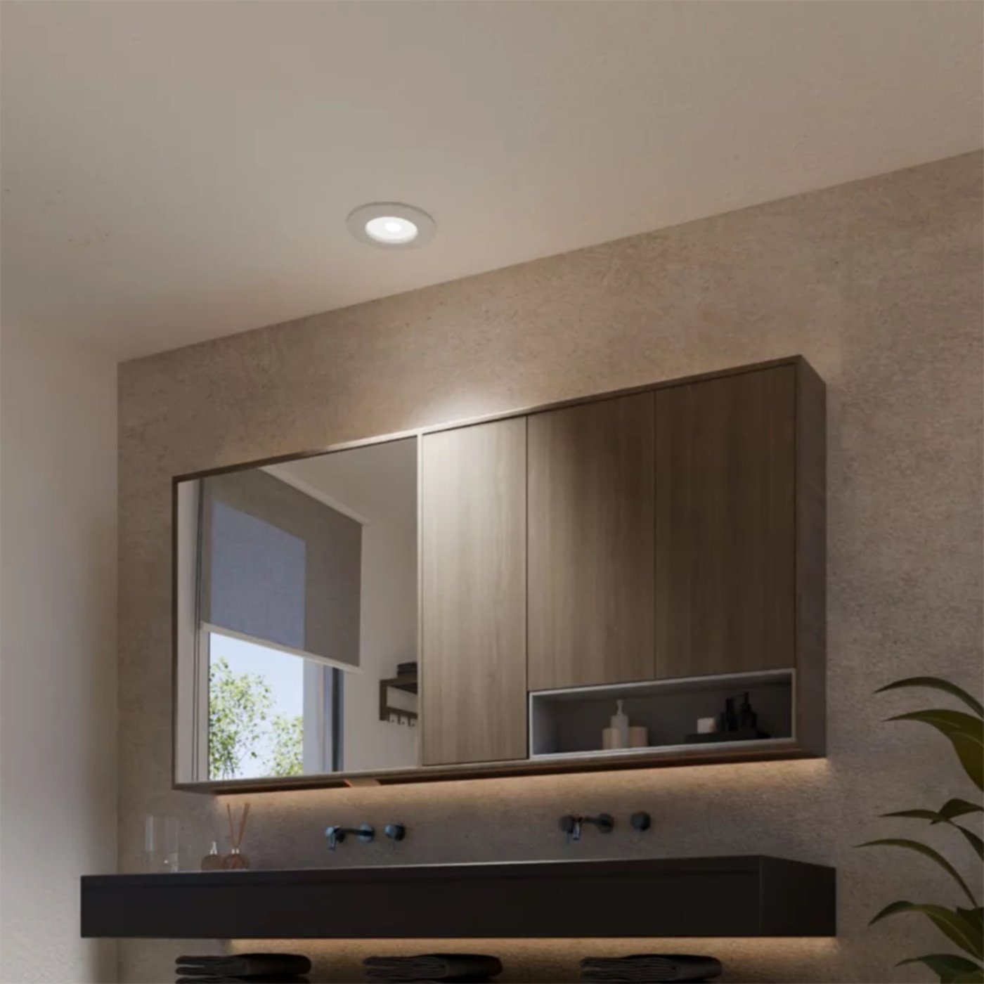 Philips Hue Slim infälld belysning Ø90 mm 3-pack Vit