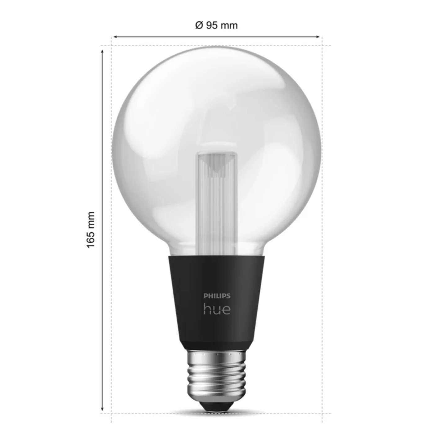 Philips Hue RGB G95 Smart LED-lampe E27 500 lm