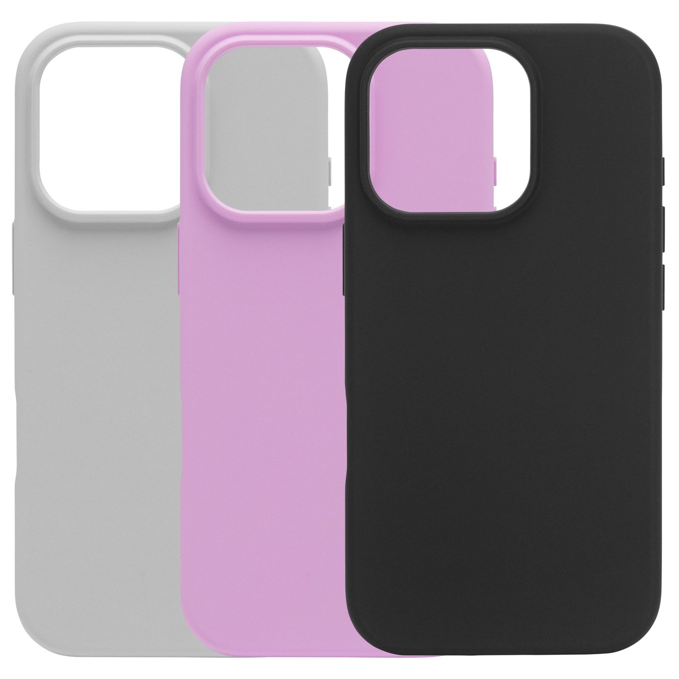 Linocell Rubber case for iPhone 16 Pro Grå