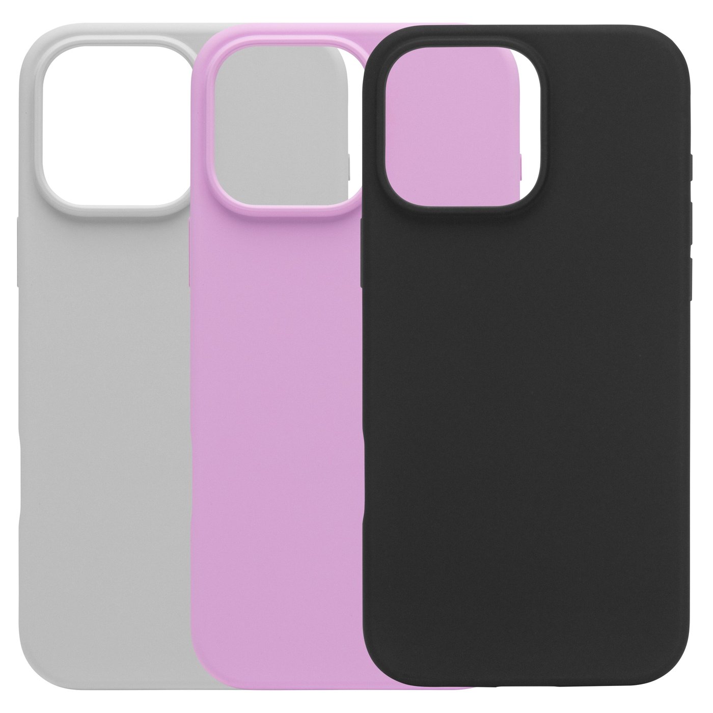 Linocell Rubber case för iPhone 16 Pro Max Grå