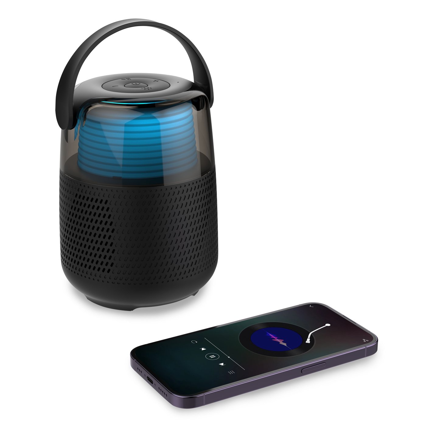 Rubicson Karaokehøyttaler med to trådløse mikrofoner