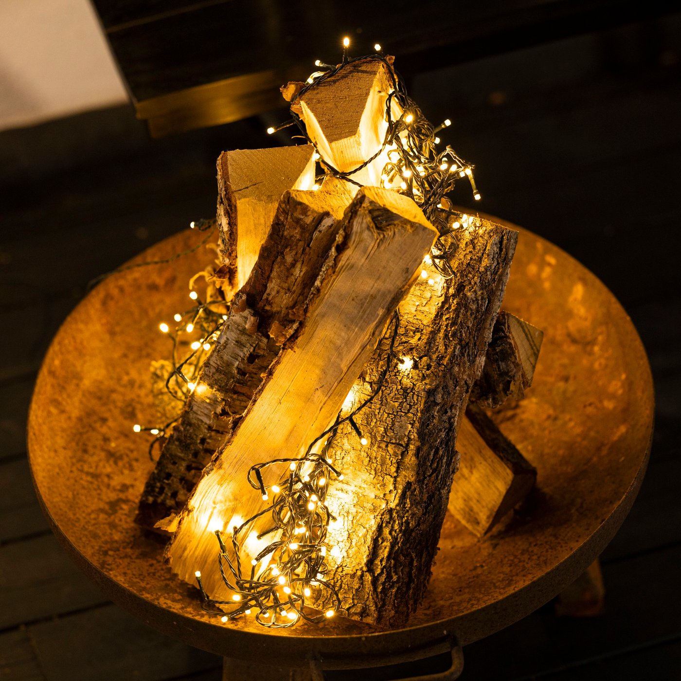 Ljusslinga 240 LED 18 m (svart)