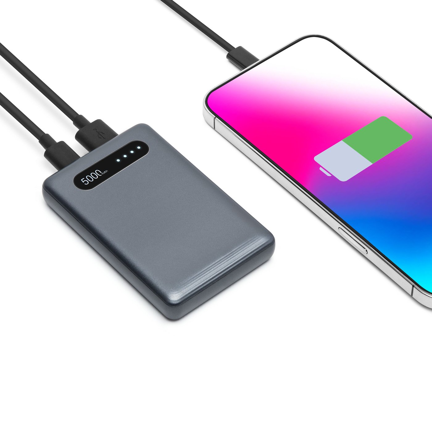 Linocell Powerbank 5000 mAh Grå