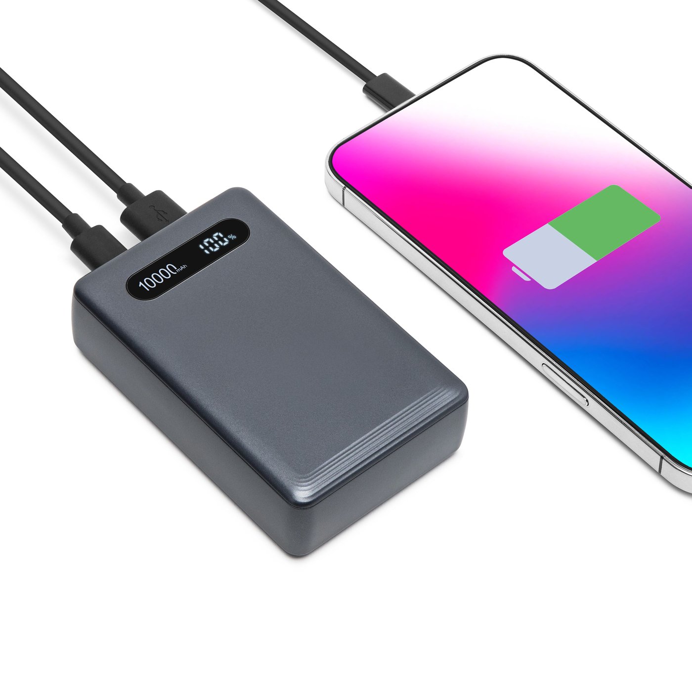 Linocell Powerbank 10000 mAh med 20W lading Grå