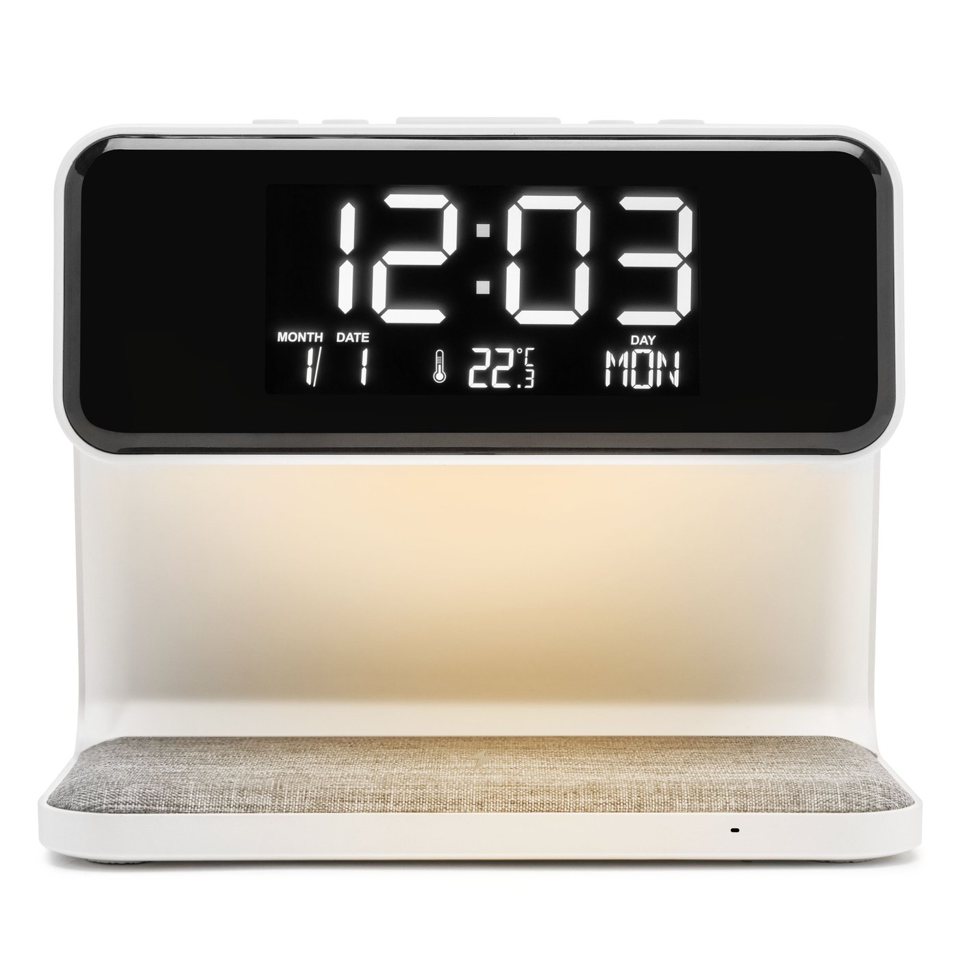 Rubicson Vekkerklokke med trådløs lading