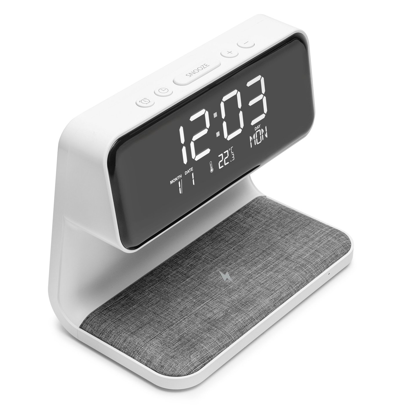 Rubicson Vekkerklokke med trådløs lading