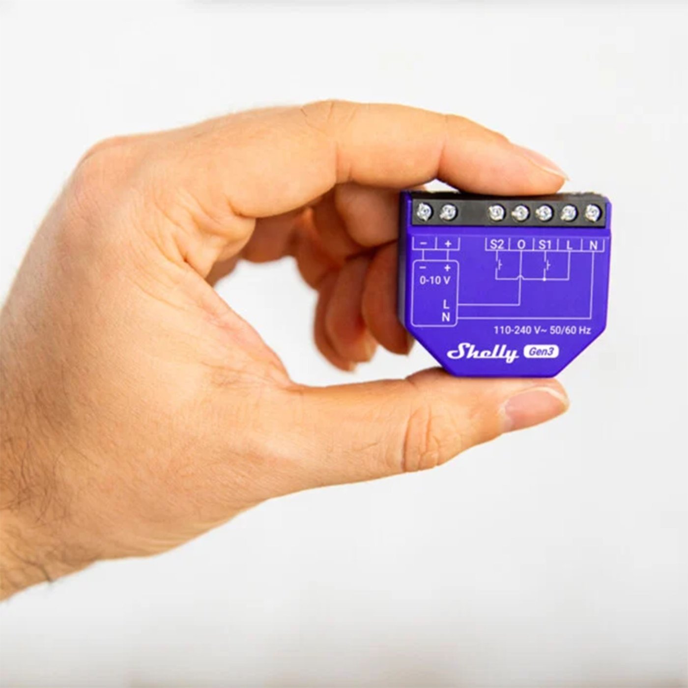 Shelly 0/1–10 V PM Gen3 smart dimmermodul