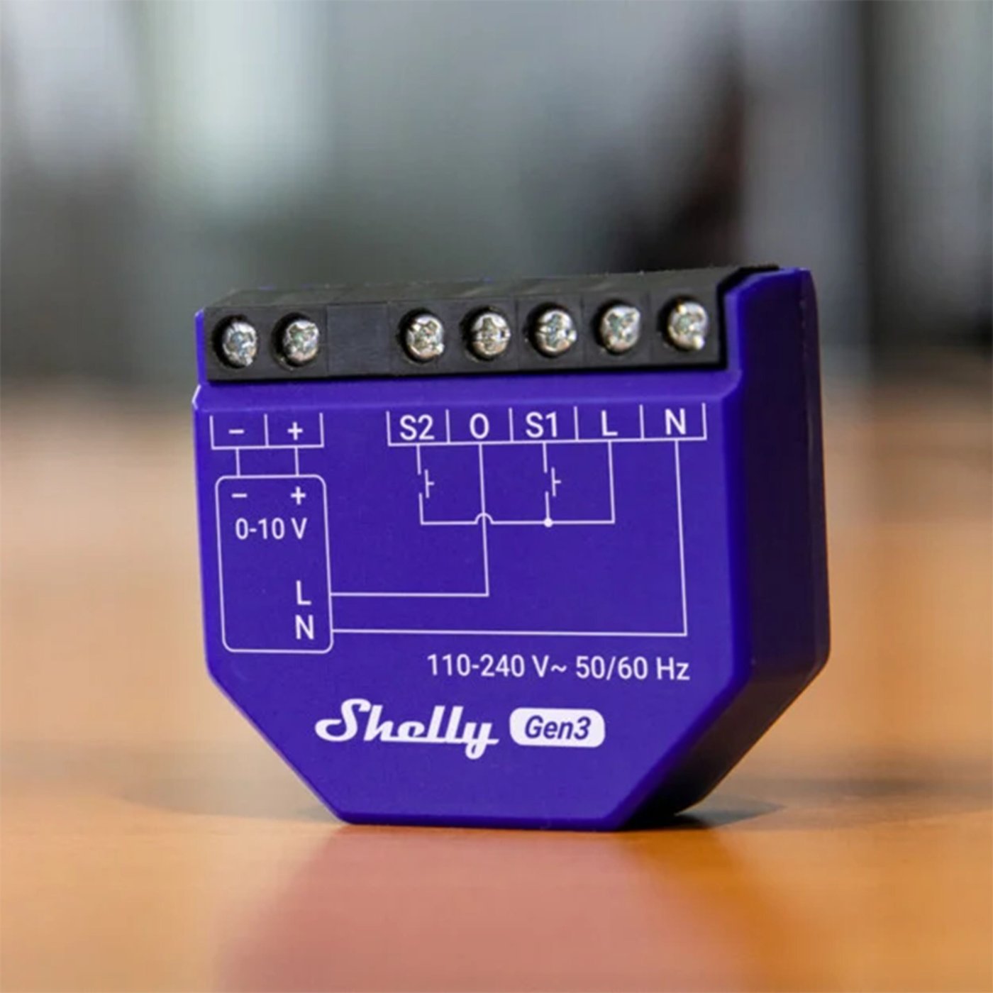 Shelly 0/1–10 V PM Gen3 smart dimmermodul