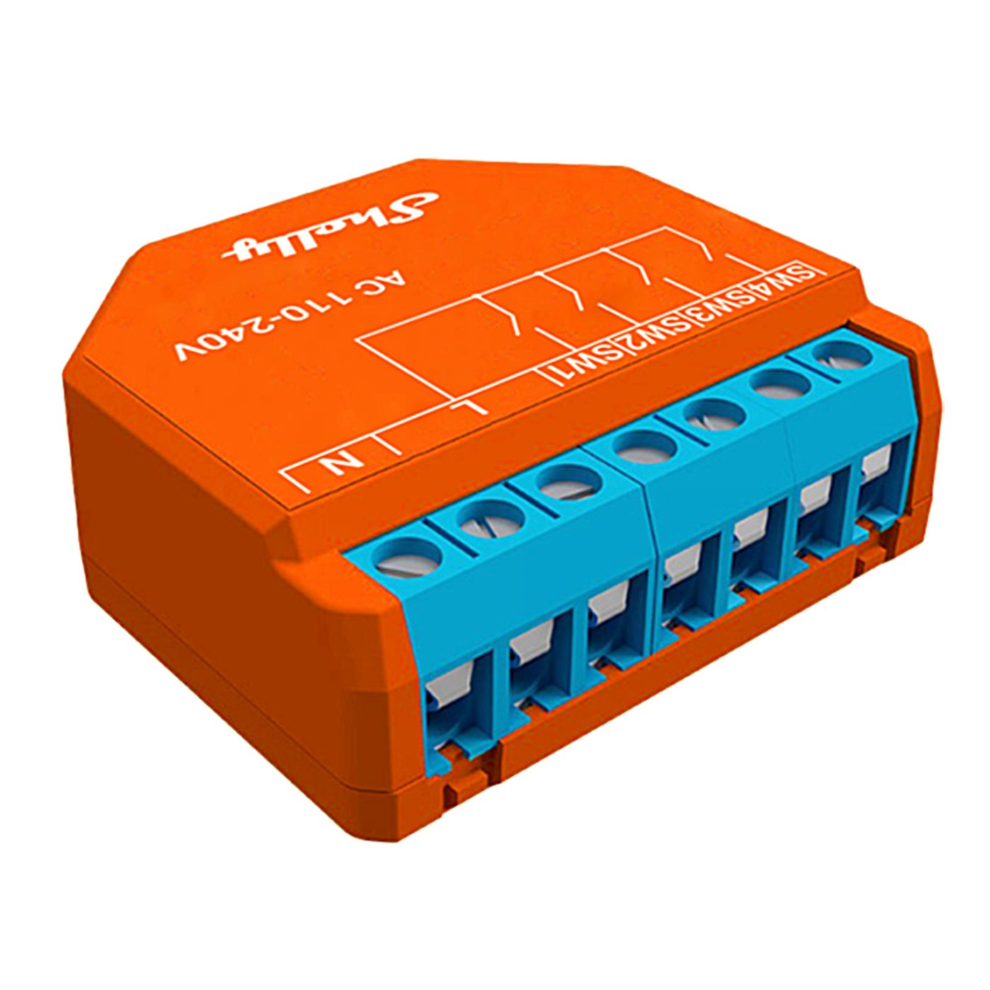 Shelly Plus i4 Gen3 smart strømbrytermodul