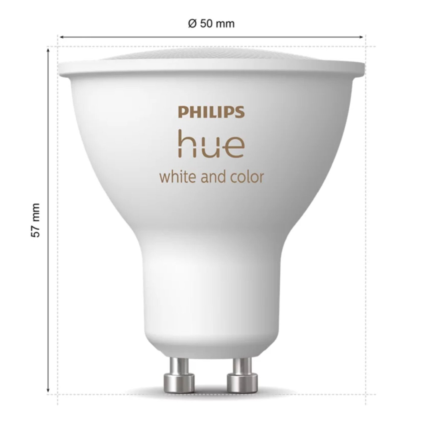 Philips Hue White and Color Ambiance Smart LED-pære GU10 400 lm 1-pk