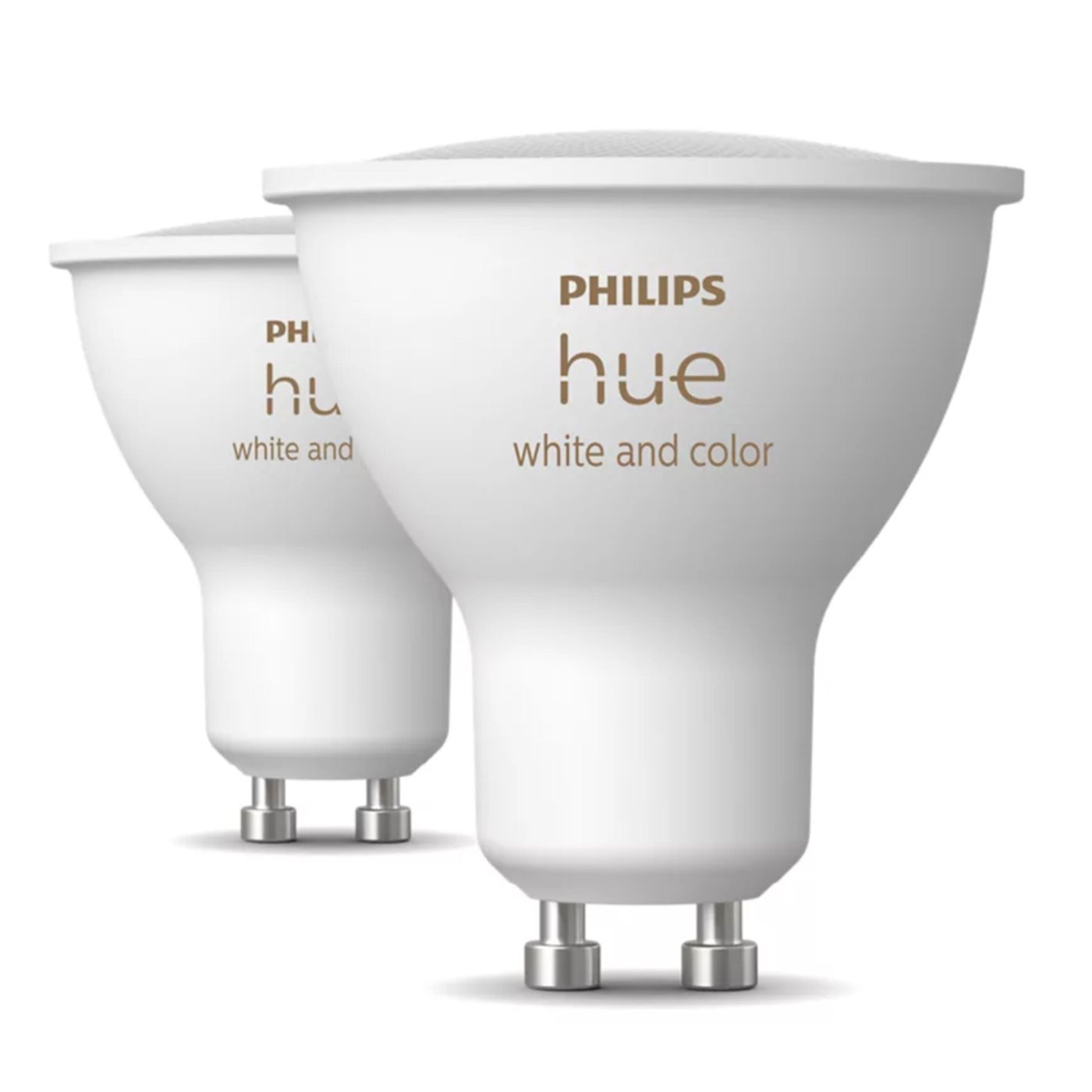 Philips Hue White and Color Ambiance Smart LED-pære GU10 400 lm 2-pk
