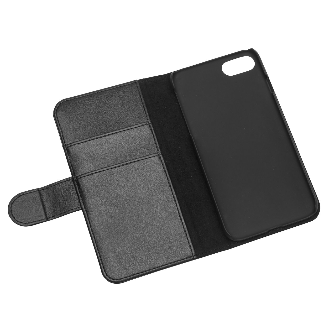 Linocell Mobilplånbok för iPhone 6, 6s, 7, 8 och SE Svart