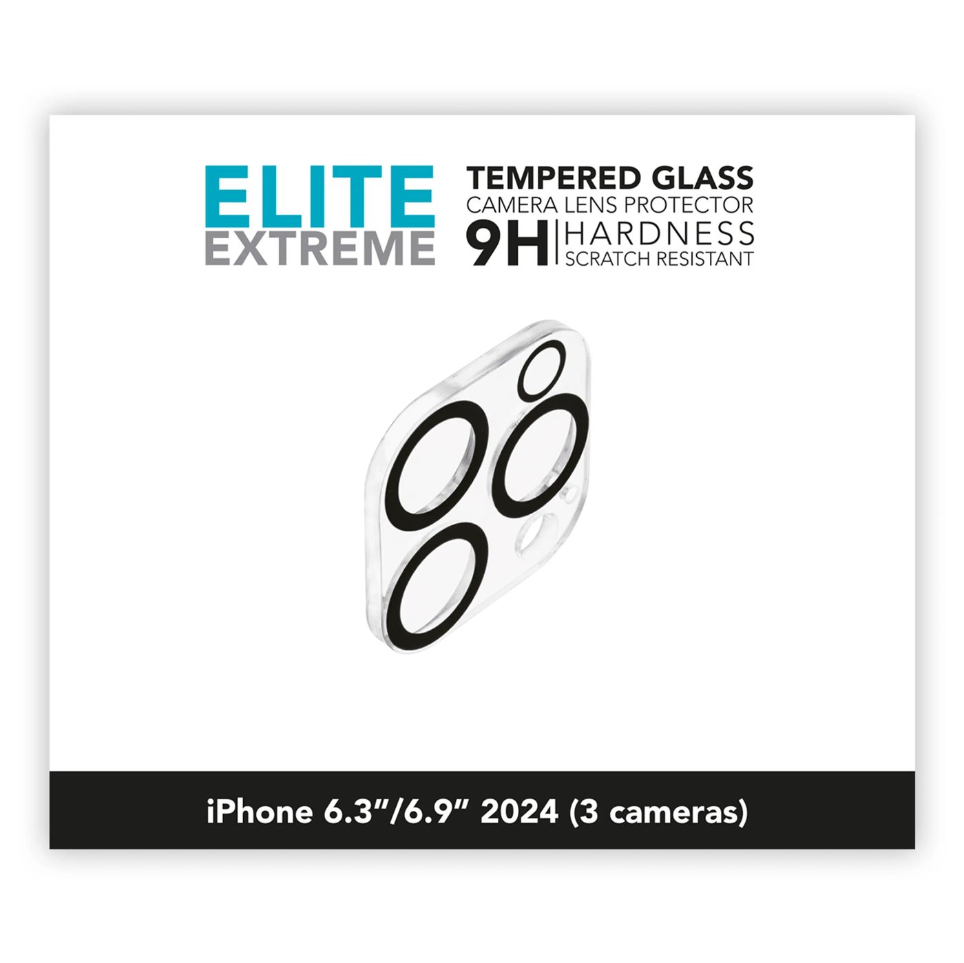 Linocell Elite Extreme Beskyttelse for kameramodulen iPhone 16 Pro og 16 Pro Max