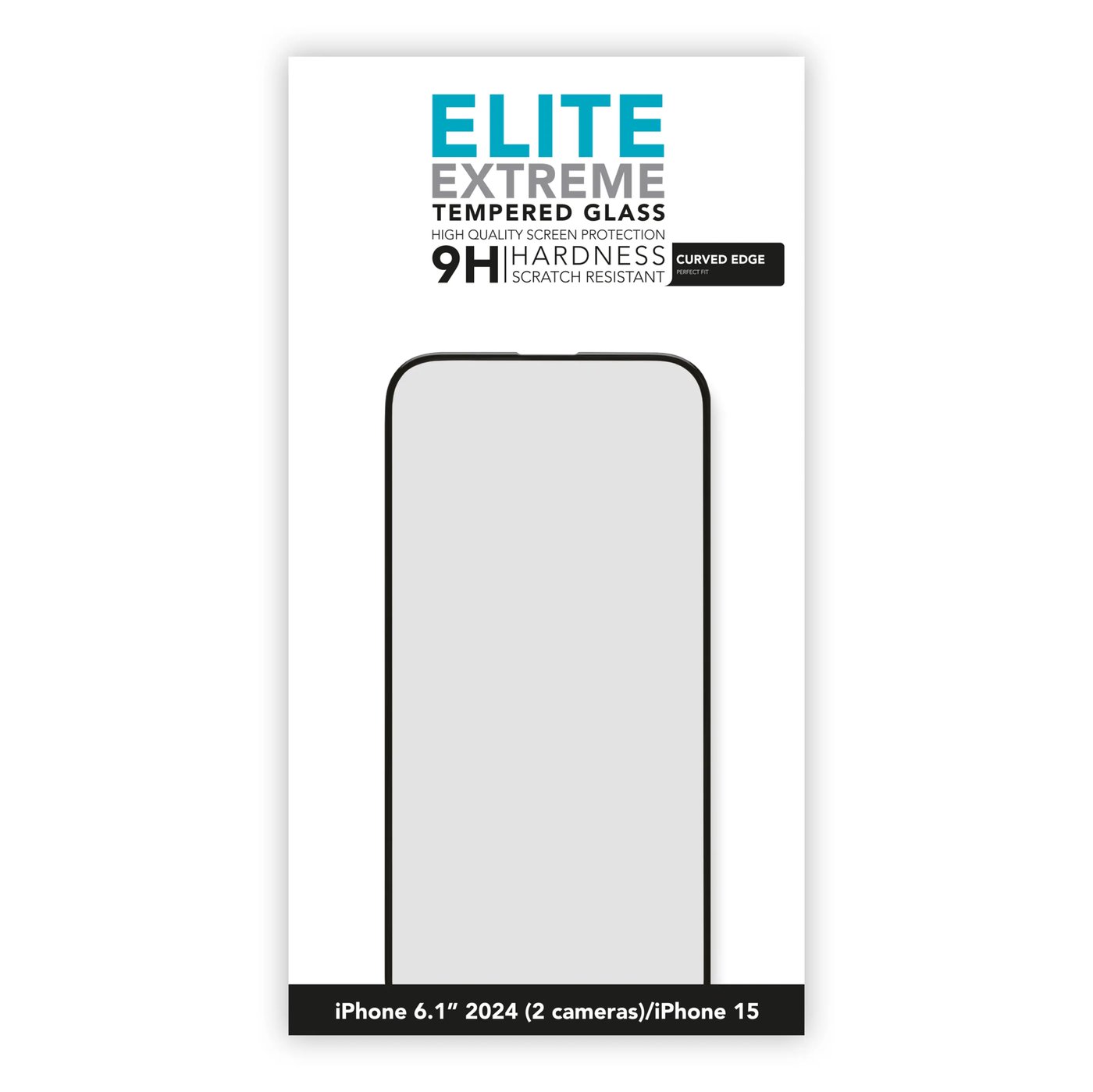 Linocell Elite Extreme Curved Skjermbeskytter for iPhone 16 og 15