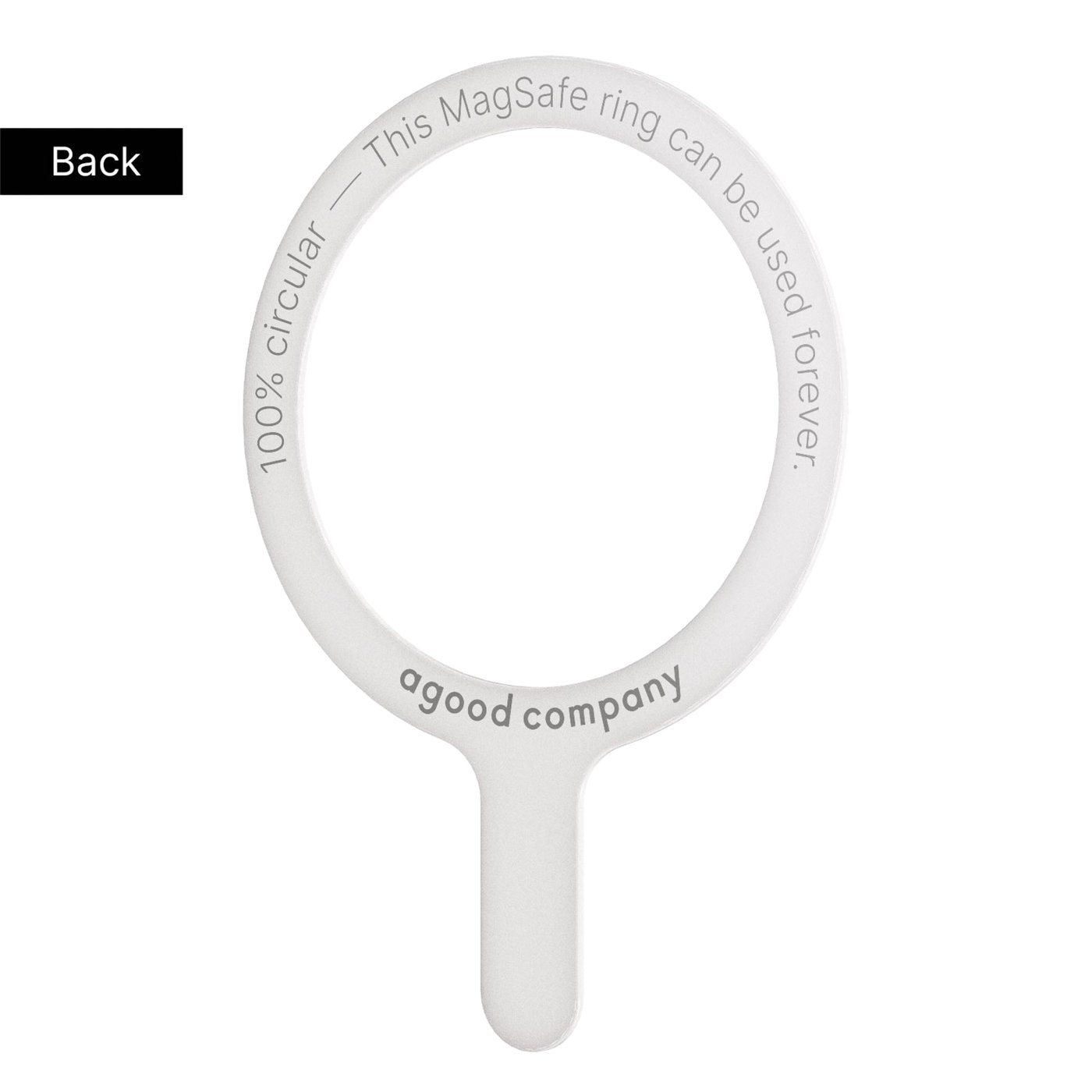 agood company Avtakbar MagSafe-ring Hvit