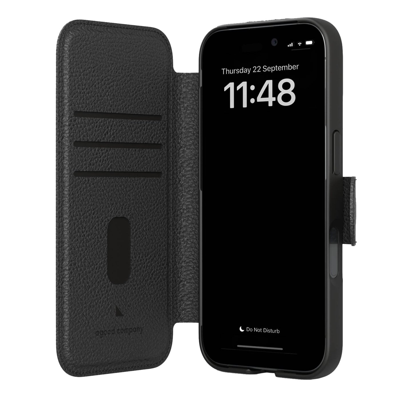 agood company Mobilplånbok iPhone 16 Pro Svart