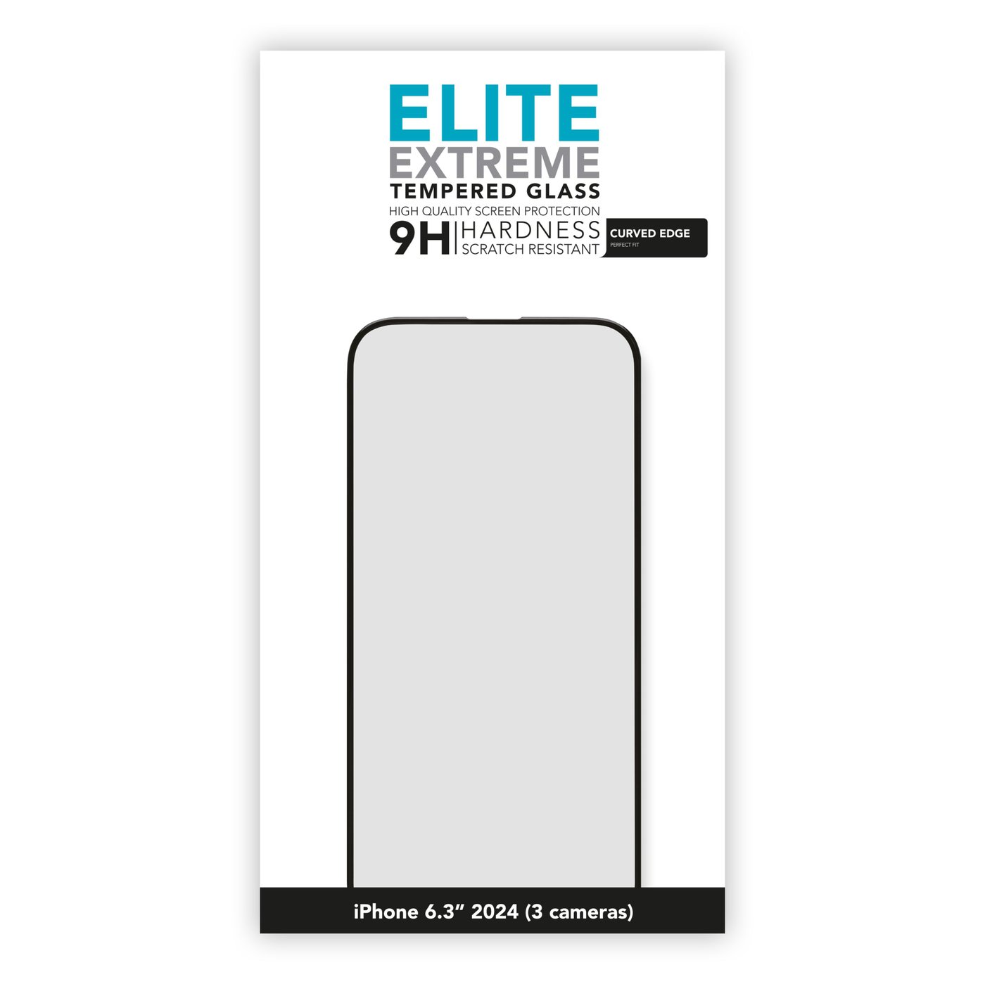 Linocell Elite Extreme Curved Skjermbeskytter for iPhone 16 Pro