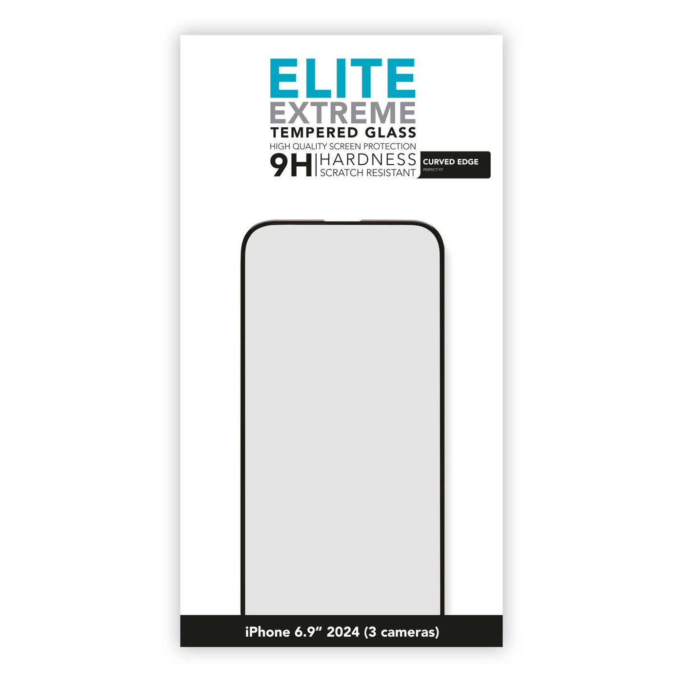 Linocell Elite Extreme Curved Skjermbeskytter for iPhone 16 Pro Max