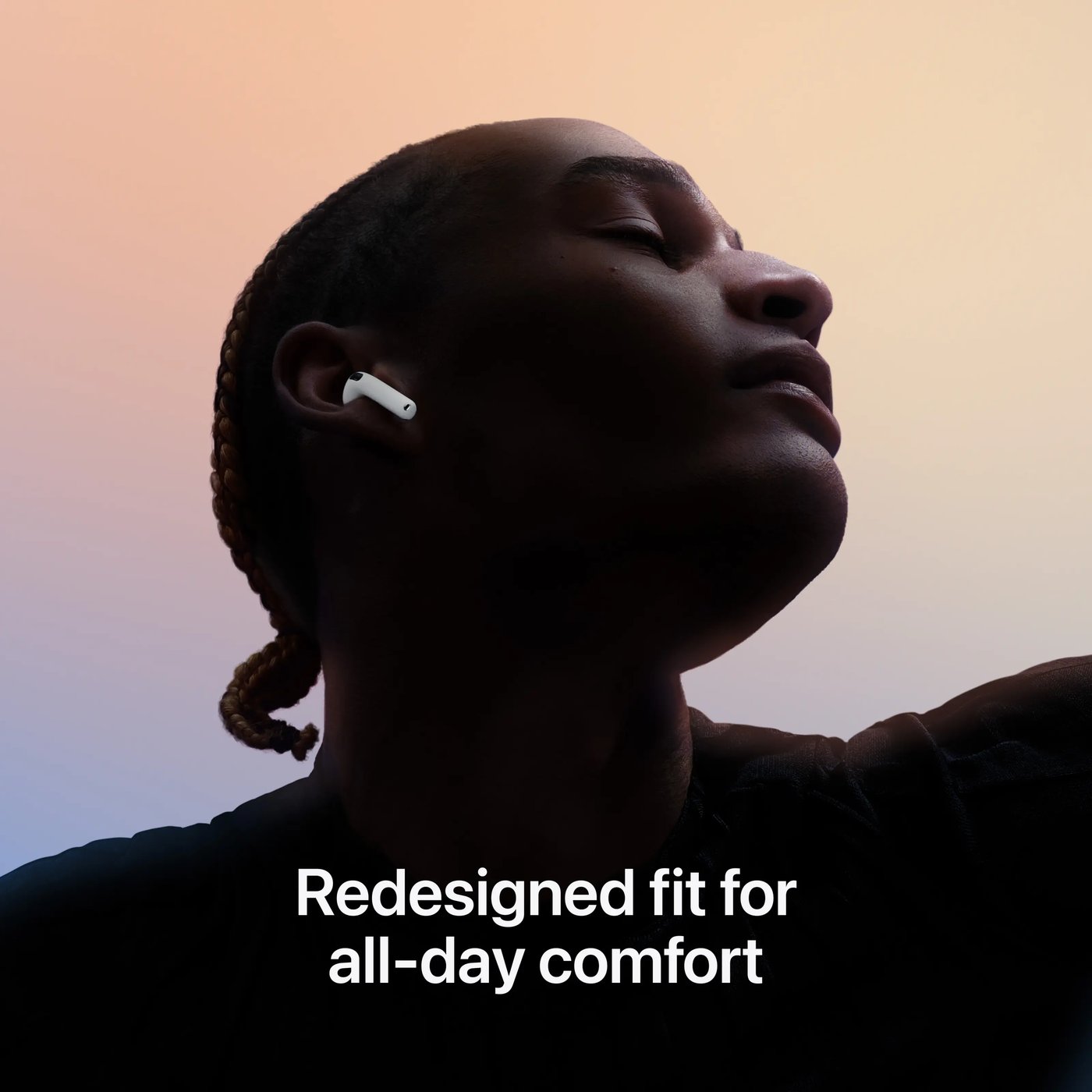 Apple AirPods 4 med aktiv støydemping