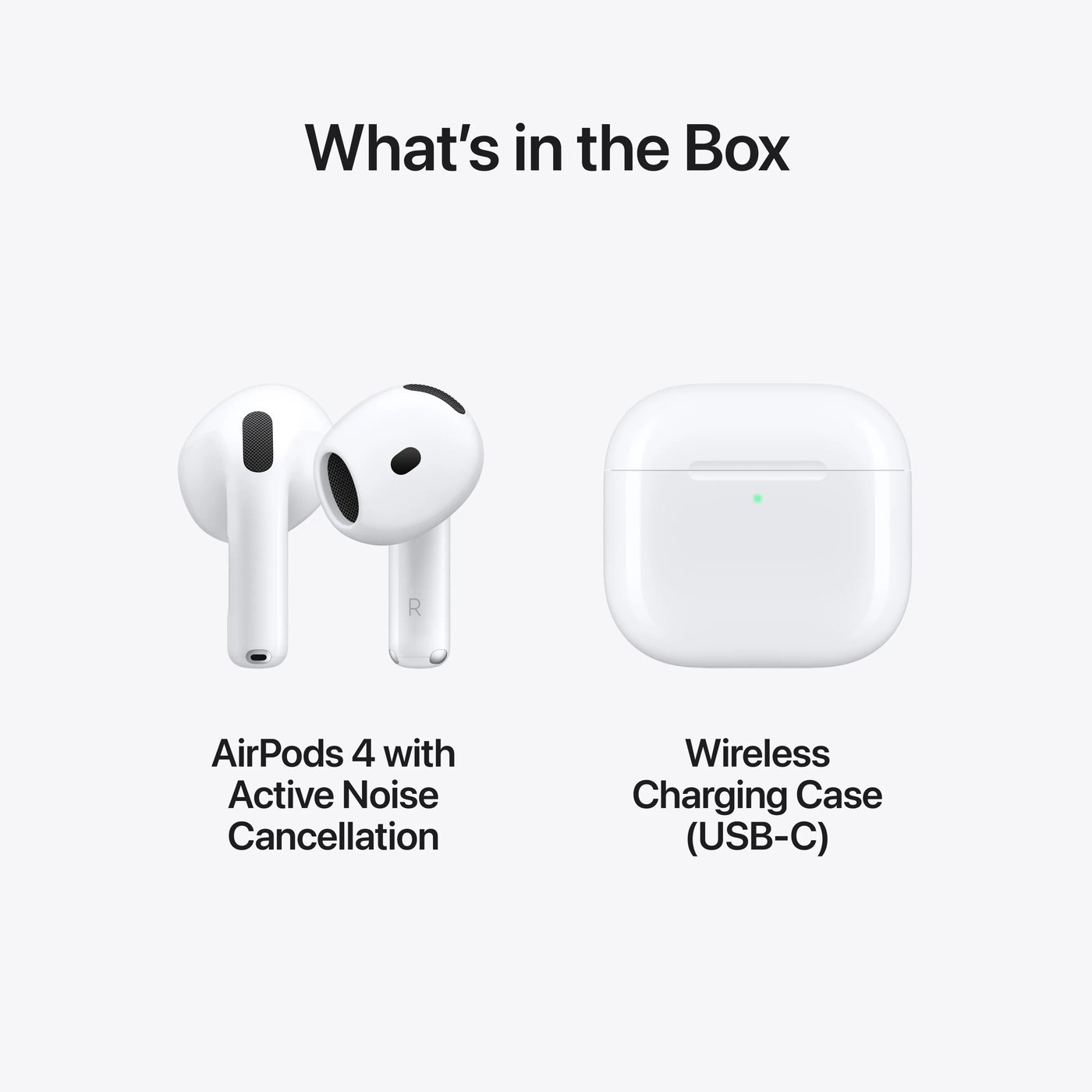 Apple AirPods 4 med aktiv støydemping