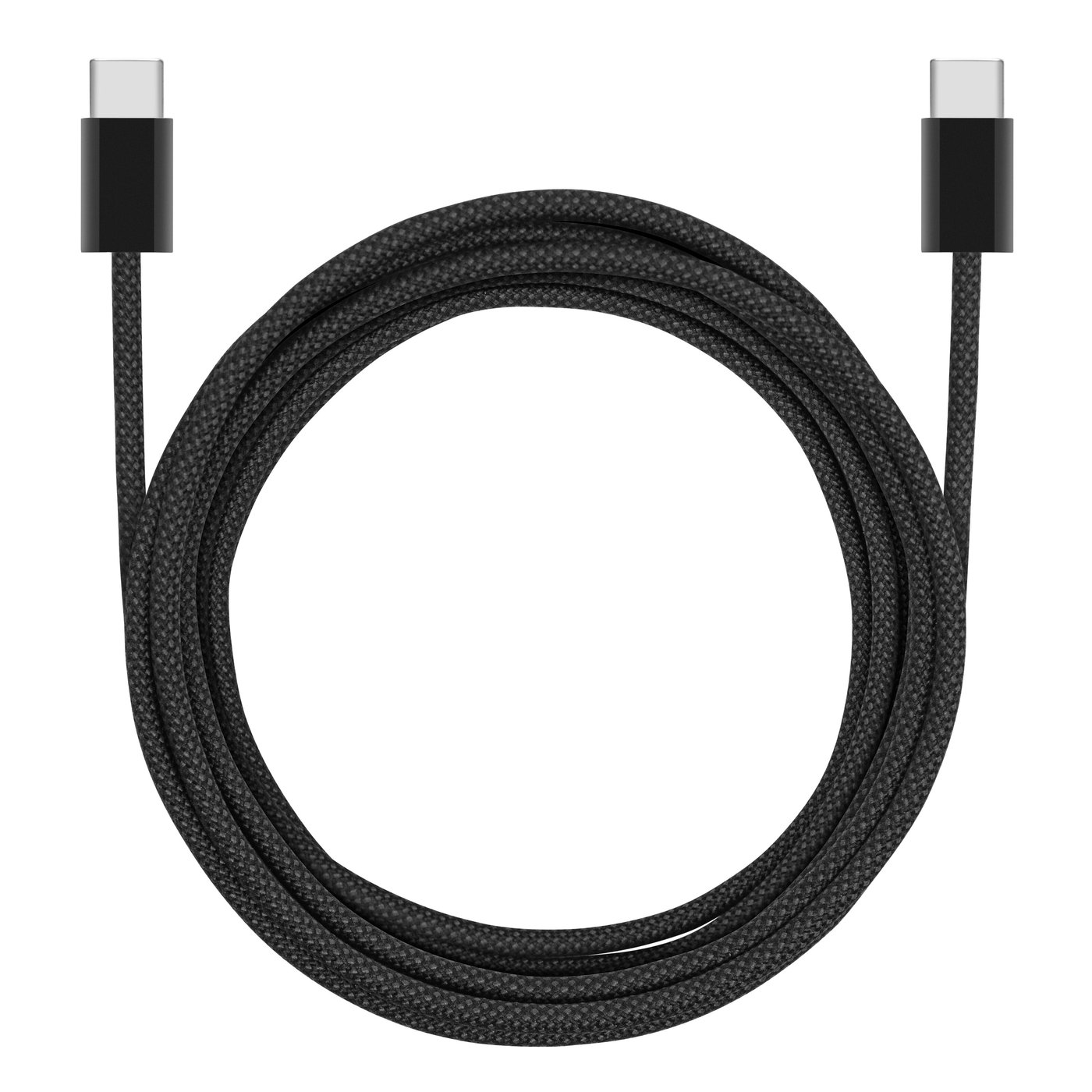 Linocell Flettet USB-C- til USB-C-kabel 240W Svart 1 m