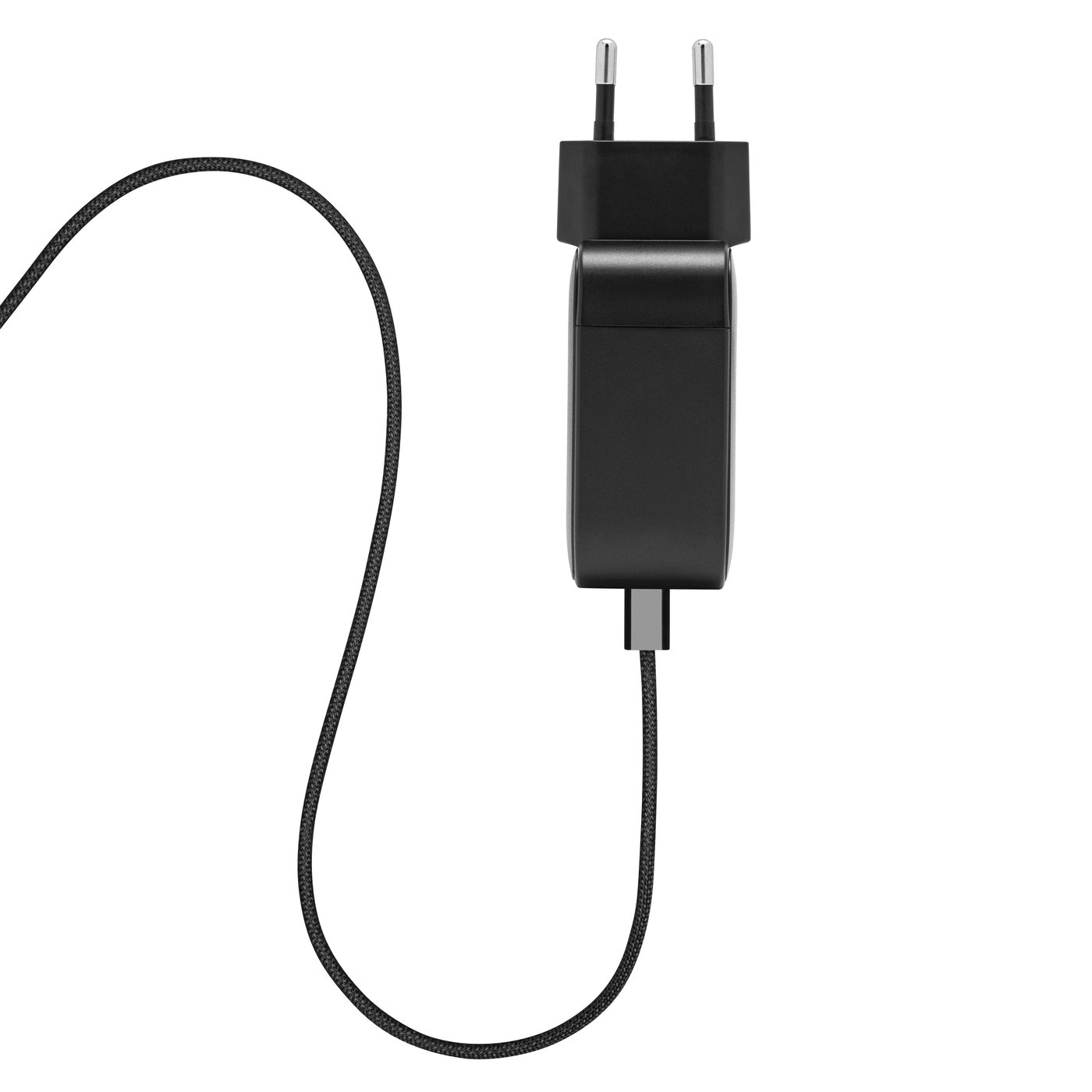 Linocell Flätad USB-C- till USB-C-kabel 240 W Svart 1m