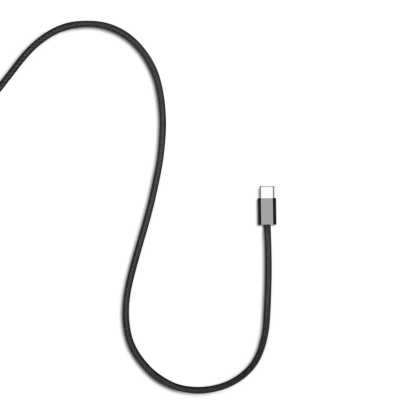 Linocell Flätad USB-C- till USB-C-kabel 240 W Svart 1m