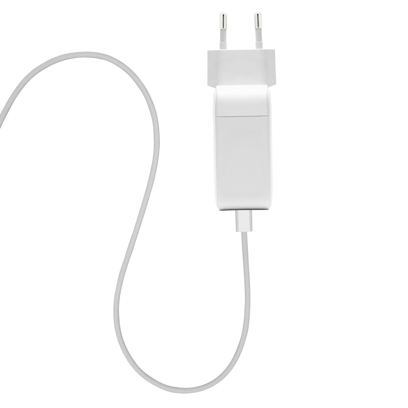 Linocell Flätad USB-C- till USB-C-kabel 240 W Vit 1m