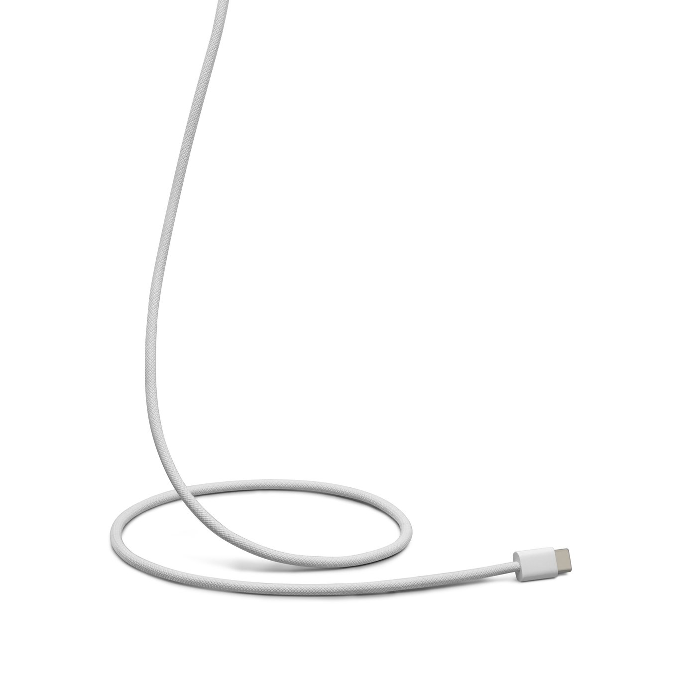 Linocell Flätad USB-C- till USB-C-kabel 240 W Vit 1m