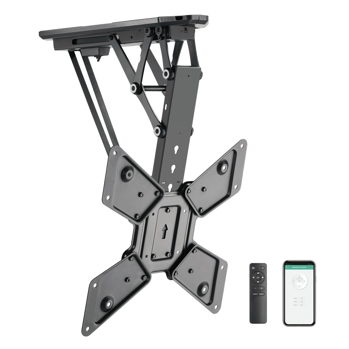 Nikabe Motoriserat tv-fäste för takmontering