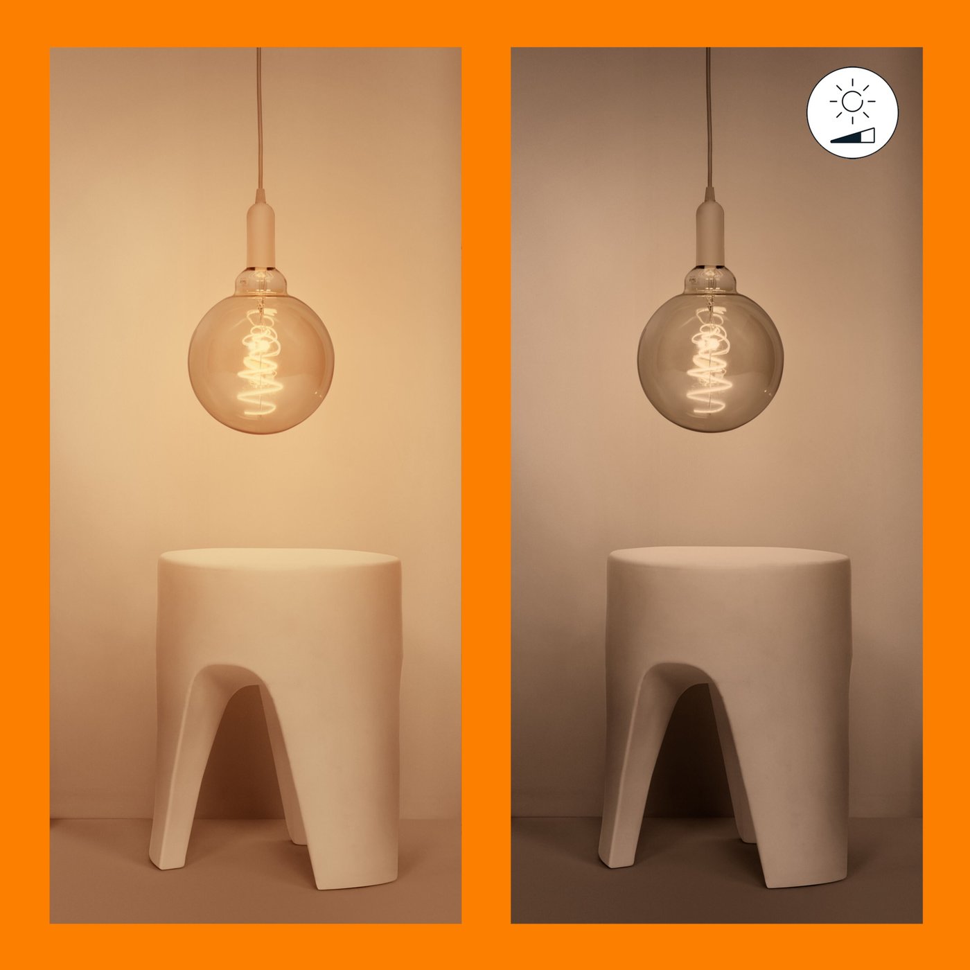 WiZ Amber Filament G200 Smart LED-lampa E27 390 lm