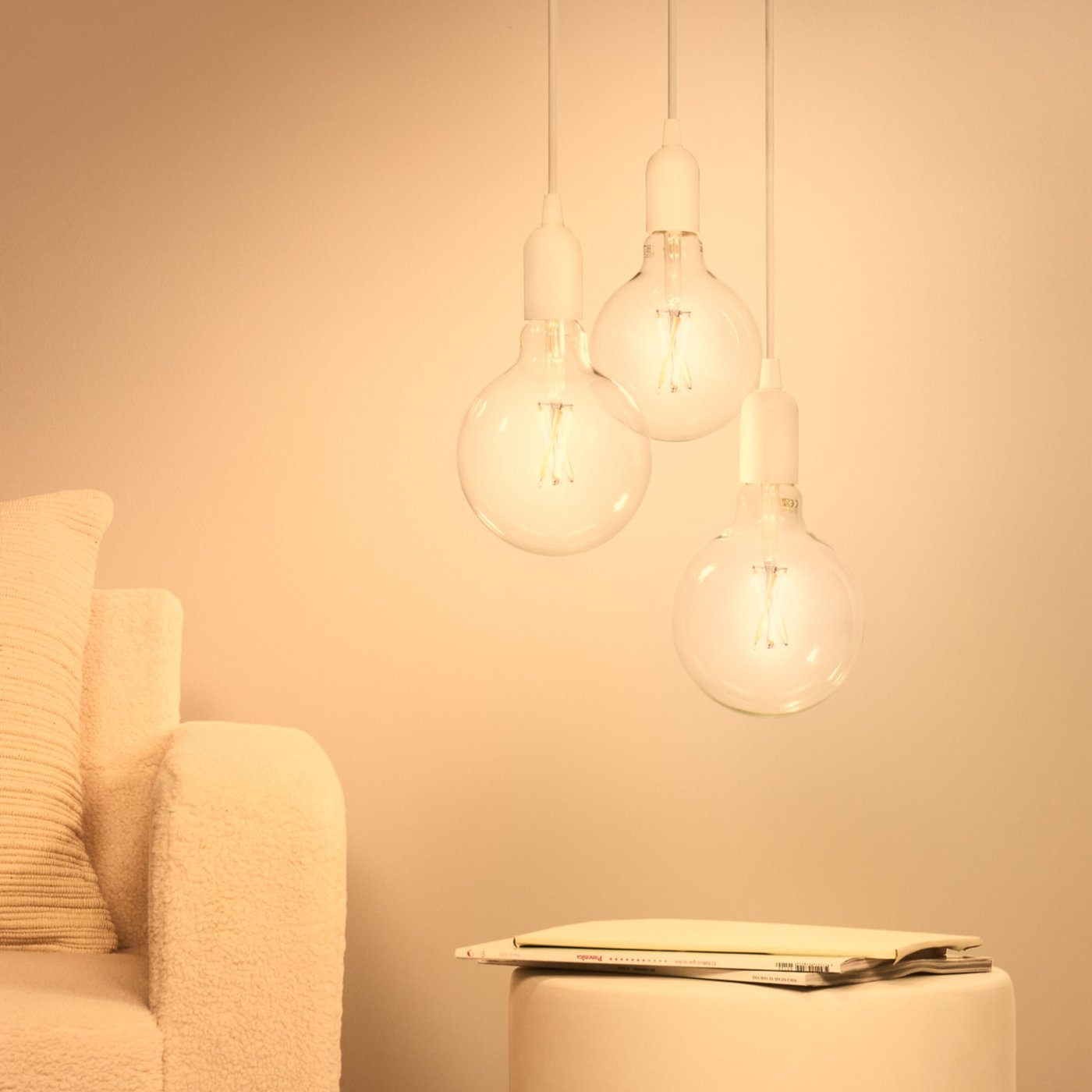 WiZ Amber Filament G200 Smart LED-lampa E27 390 lm