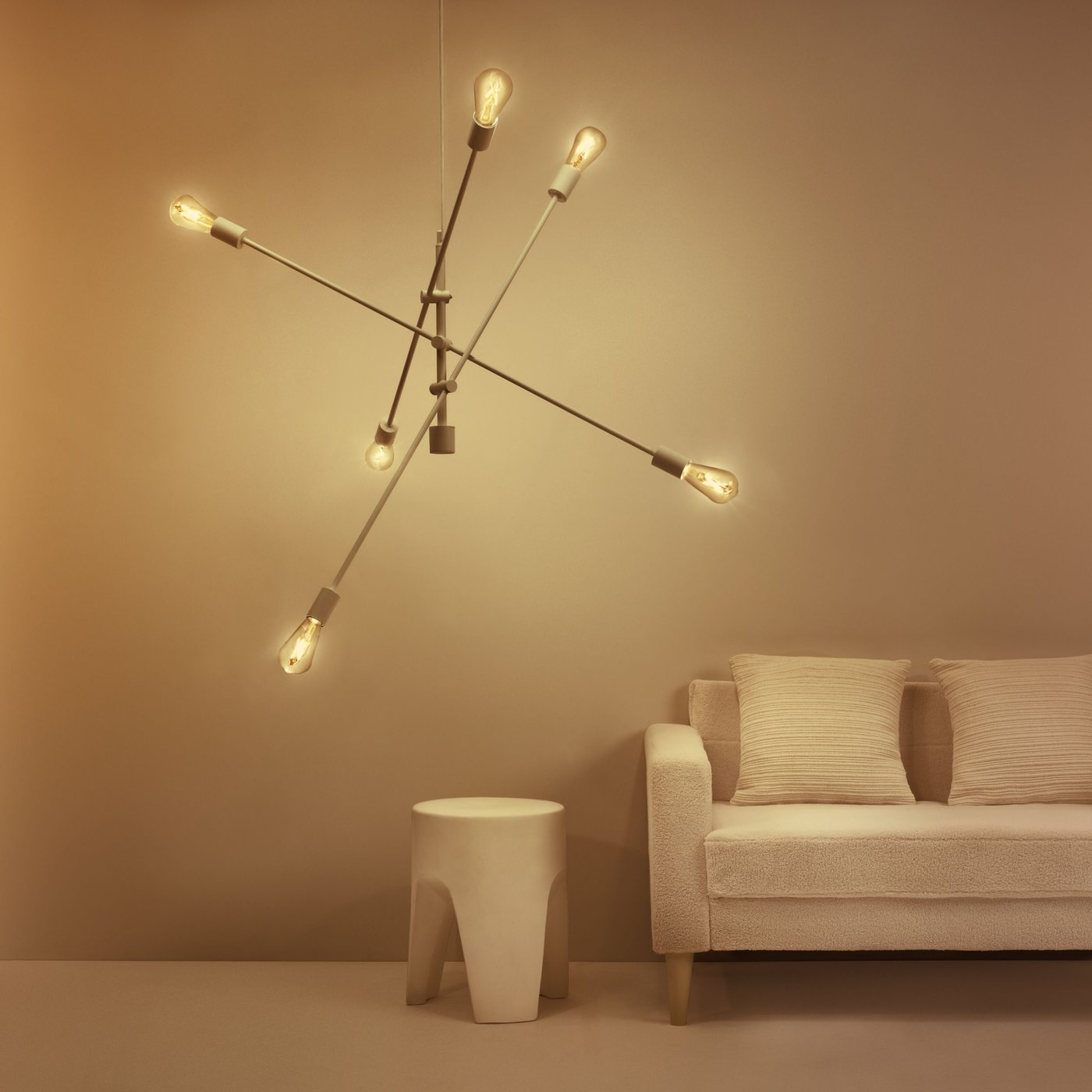 WiZ Clear Filament A60 Smart LED-lampa E27 806 lm