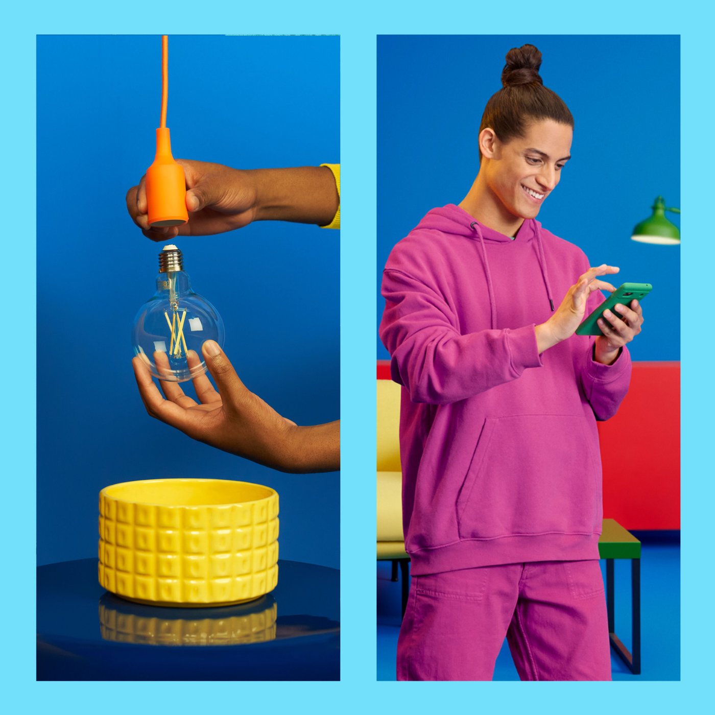 WiZ Clear Filament G95 Smart LED-lampa E27 806 lm