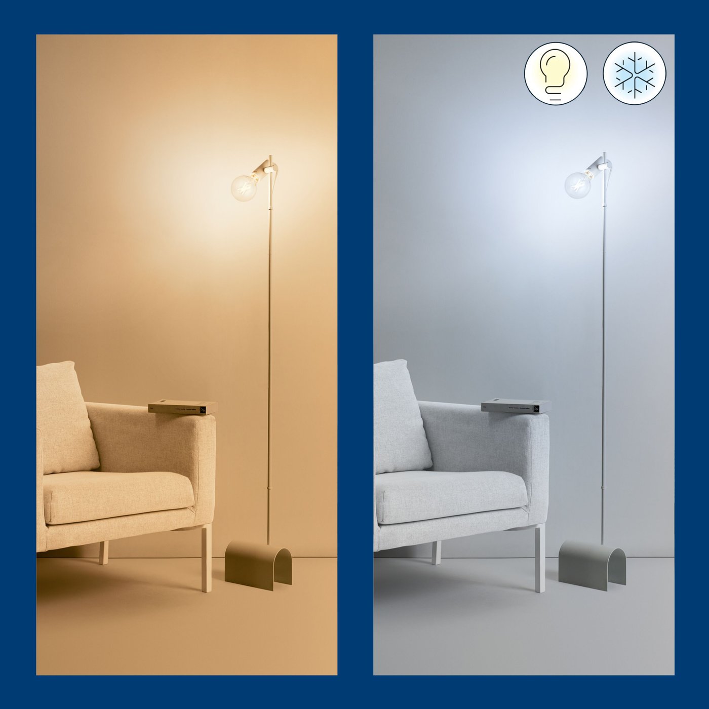 WiZ Clear Filament G95 Smart LED-lampa E27 806 lm